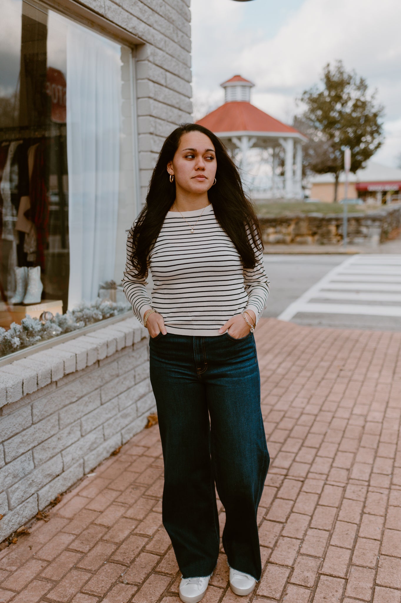 Classic Striped Crewneck Sweater