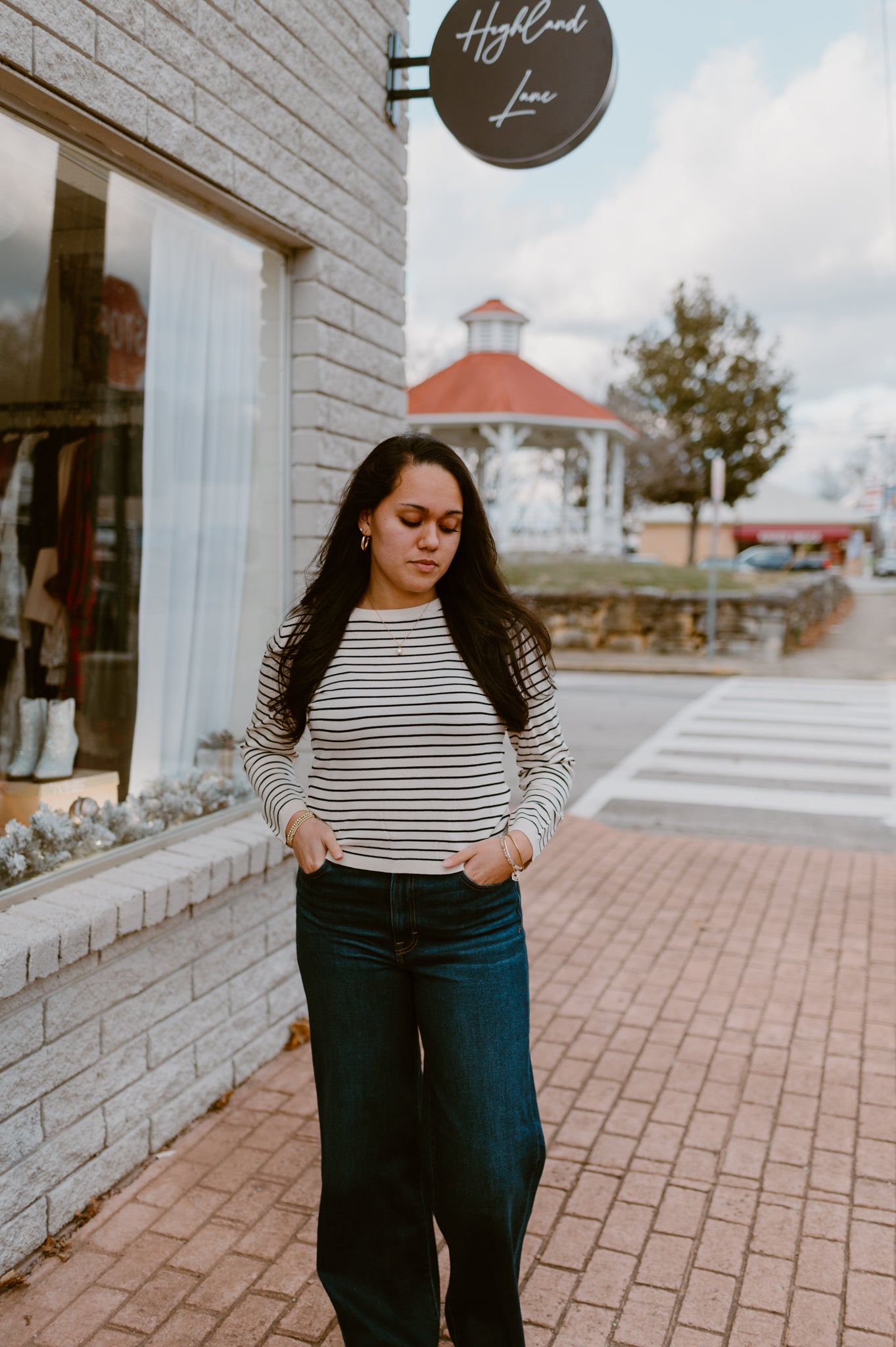 Classic Striped Crewneck Sweater