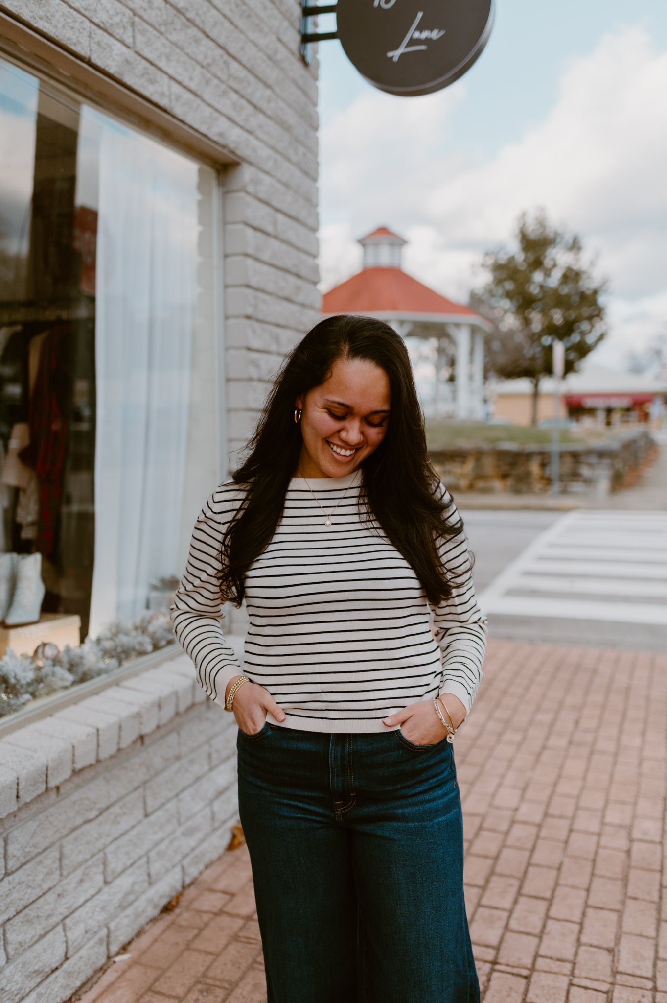 Classic Striped Crewneck Sweater