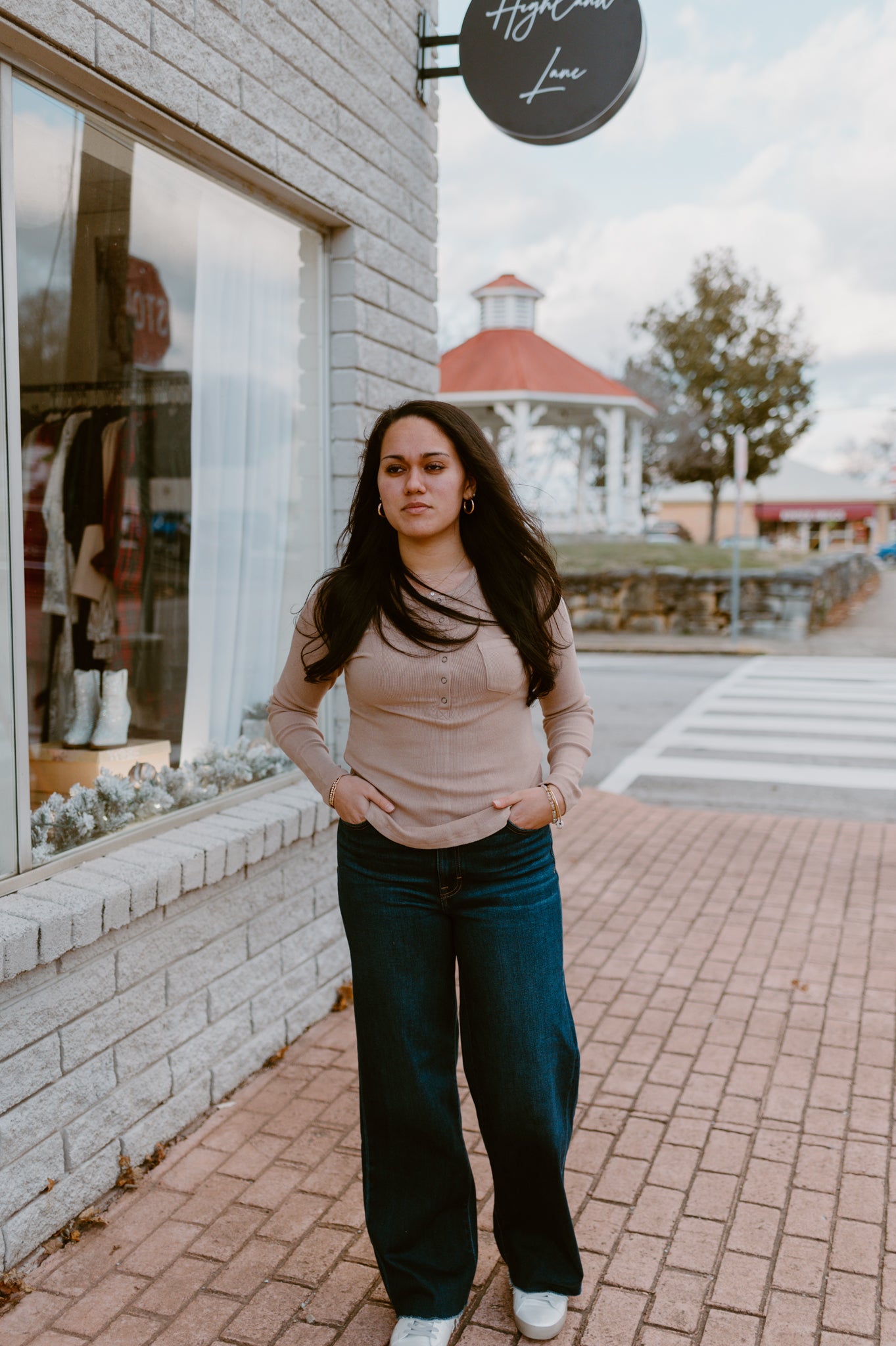 Soft Brushed Knit Casual Top | Taupe