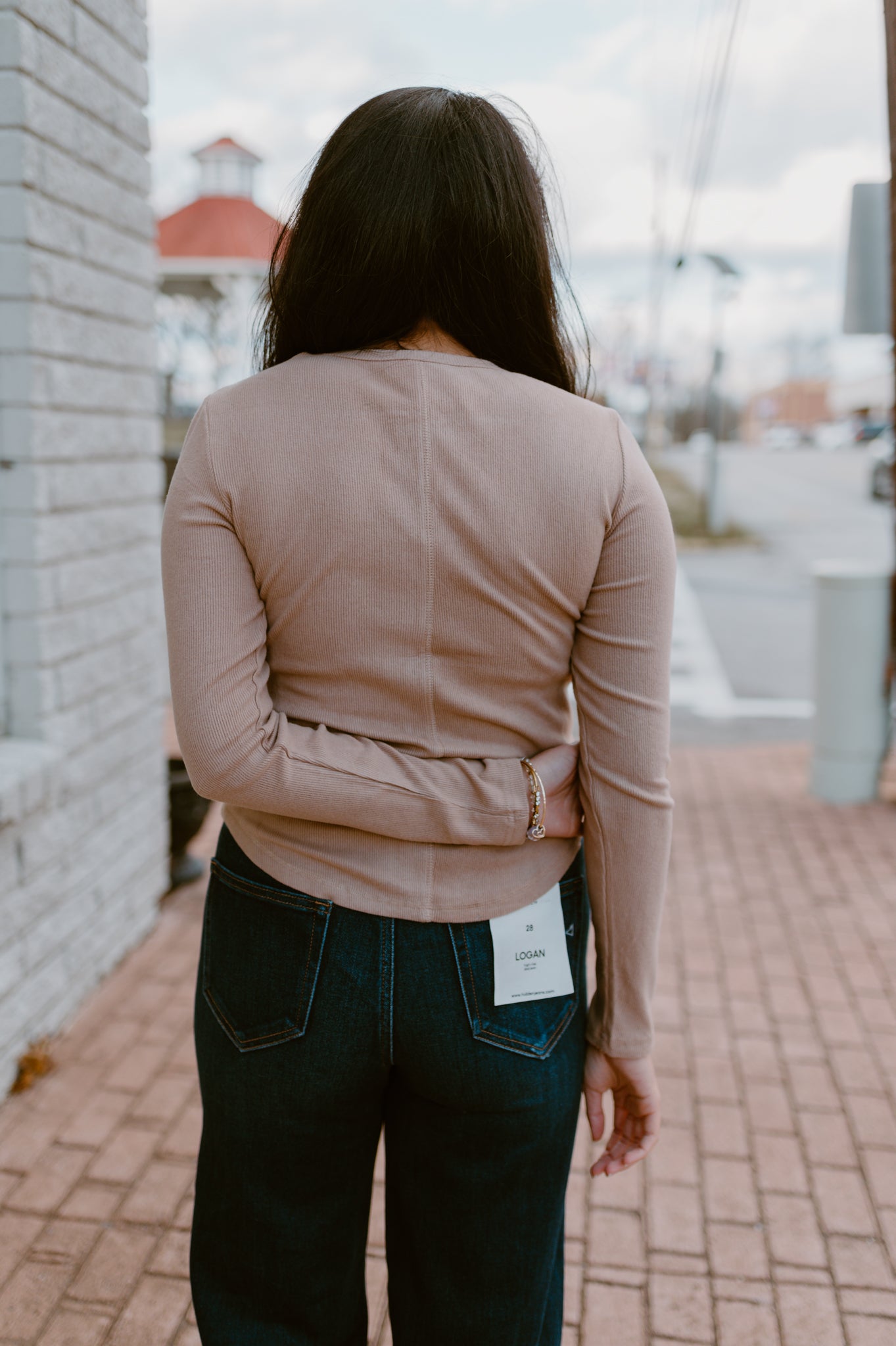 Soft Brushed Knit Casual Top | Taupe