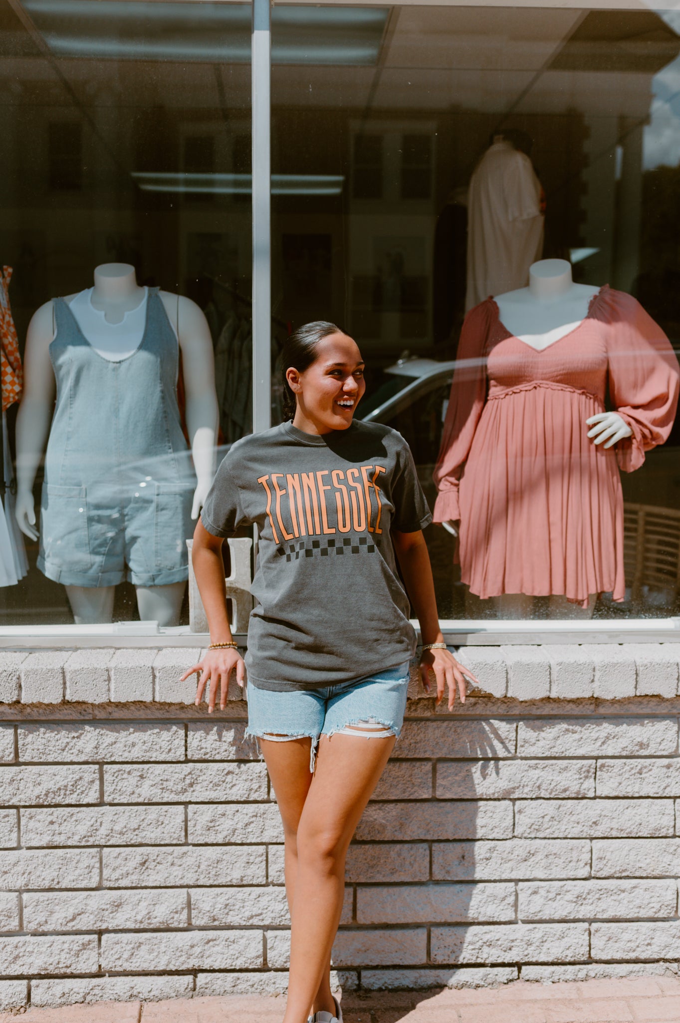 Retro Tennessee Checkerboard Graphic Tee