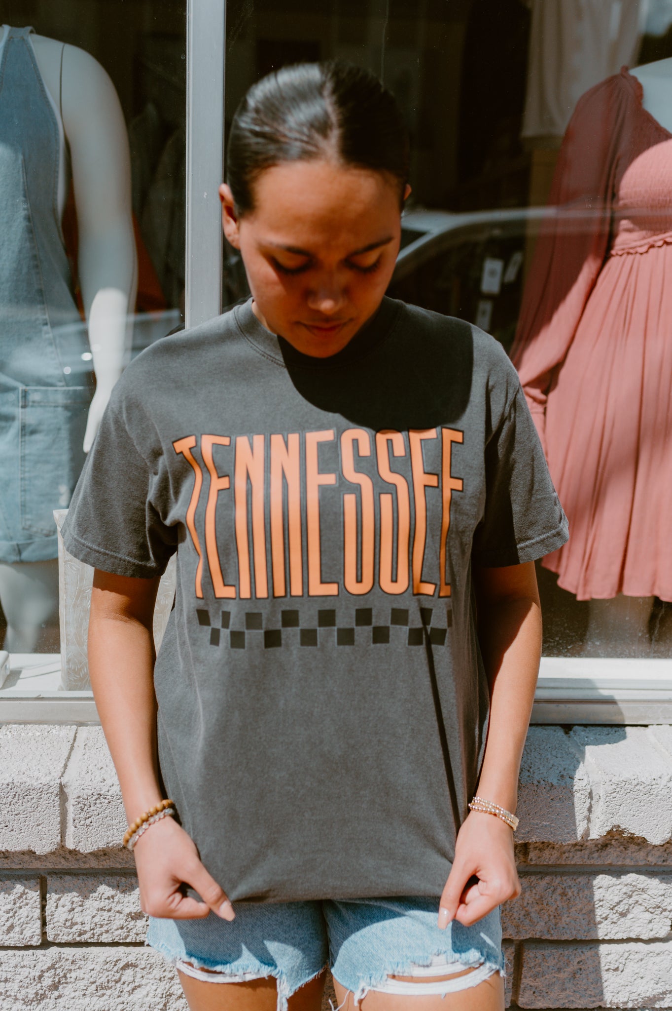 Retro Tennessee Checkerboard Graphic Tee