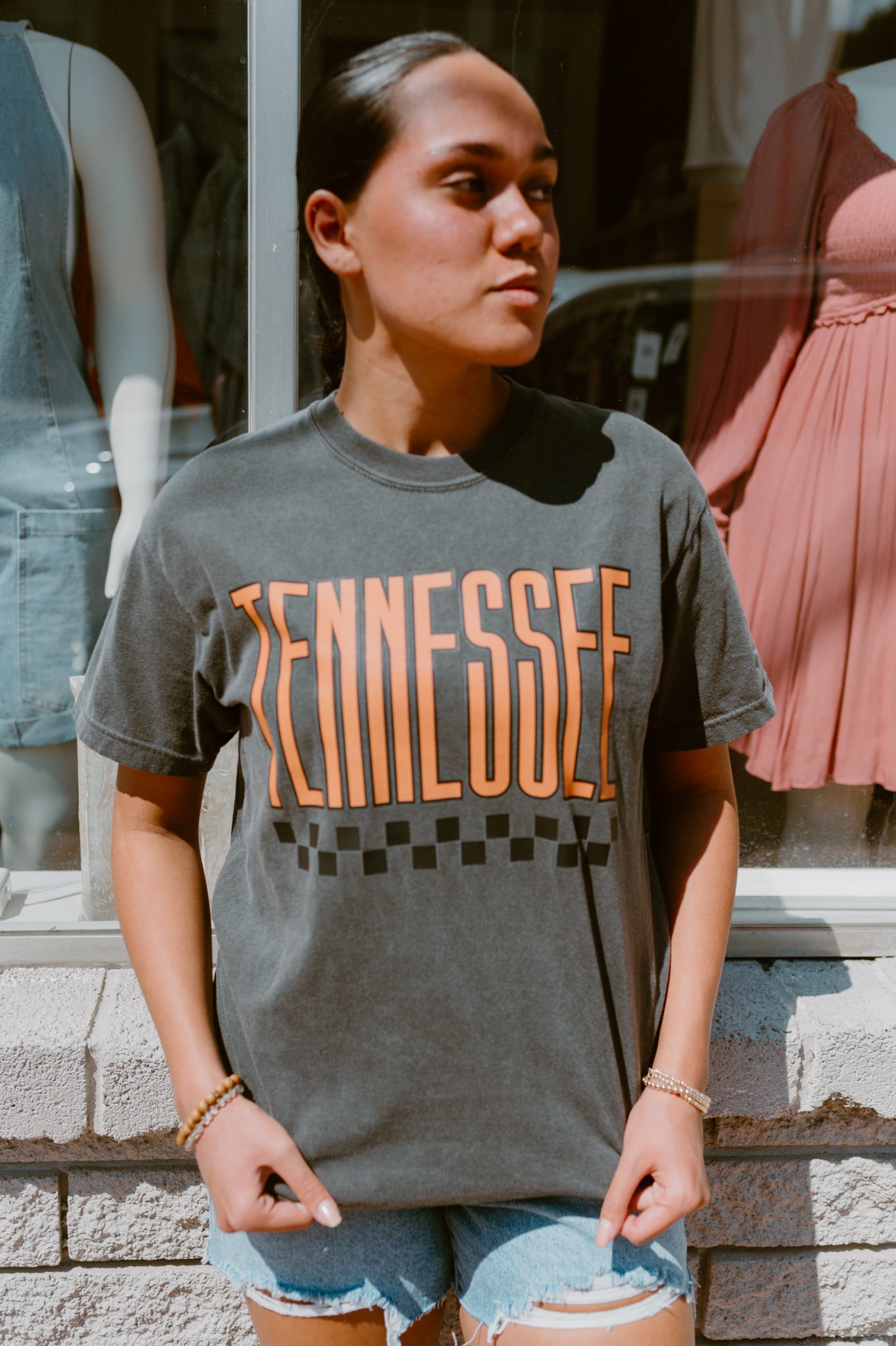 Retro Tennessee Checkerboard Graphic Tee