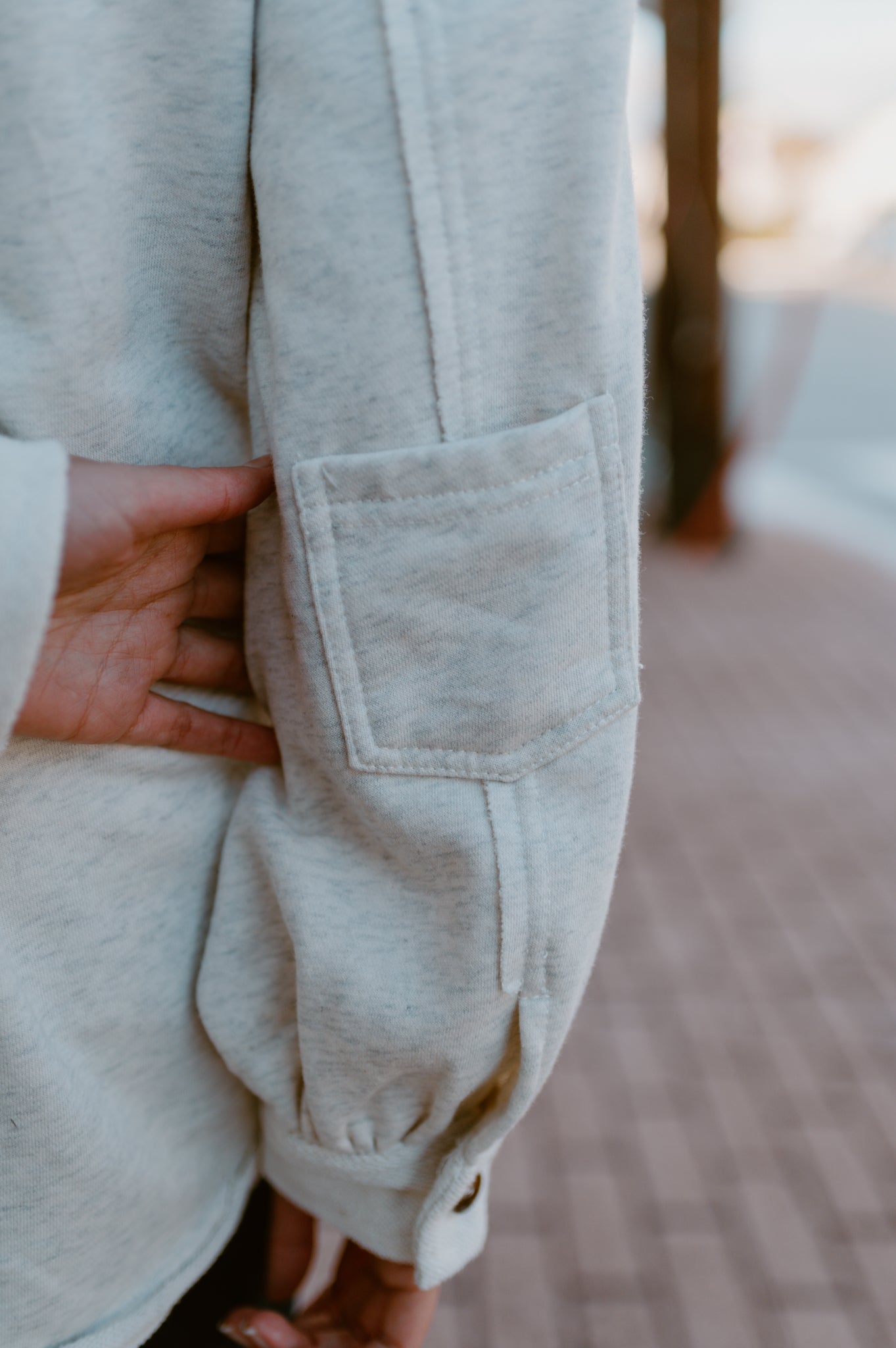 Cozy Button Down Jacket- Cream