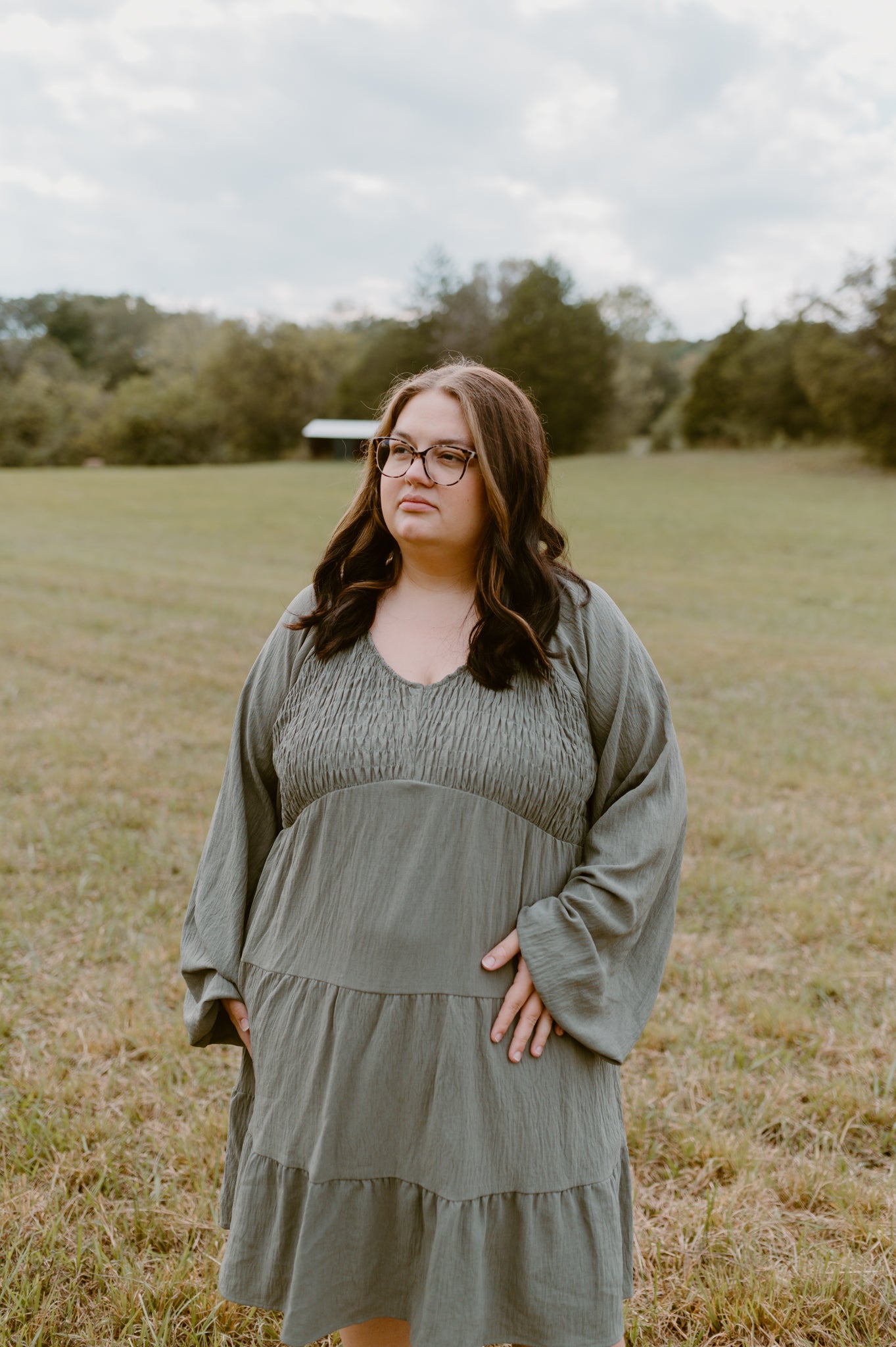 She's Sweet Olive Dress