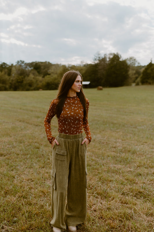 Mineral Washed Cargo Pants