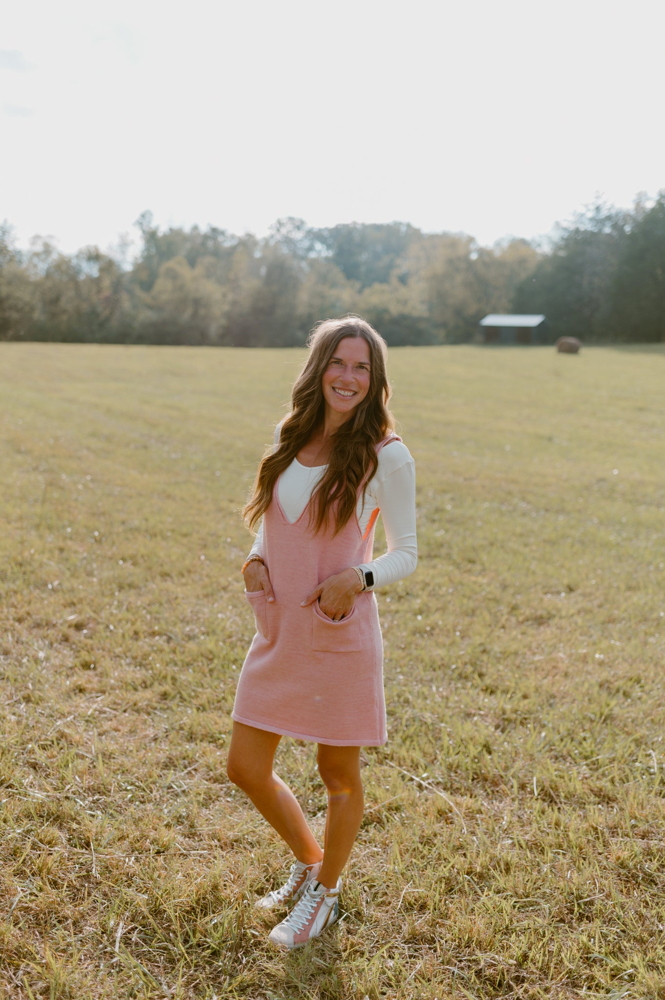 Pretty in Pink Pinafore Jumper