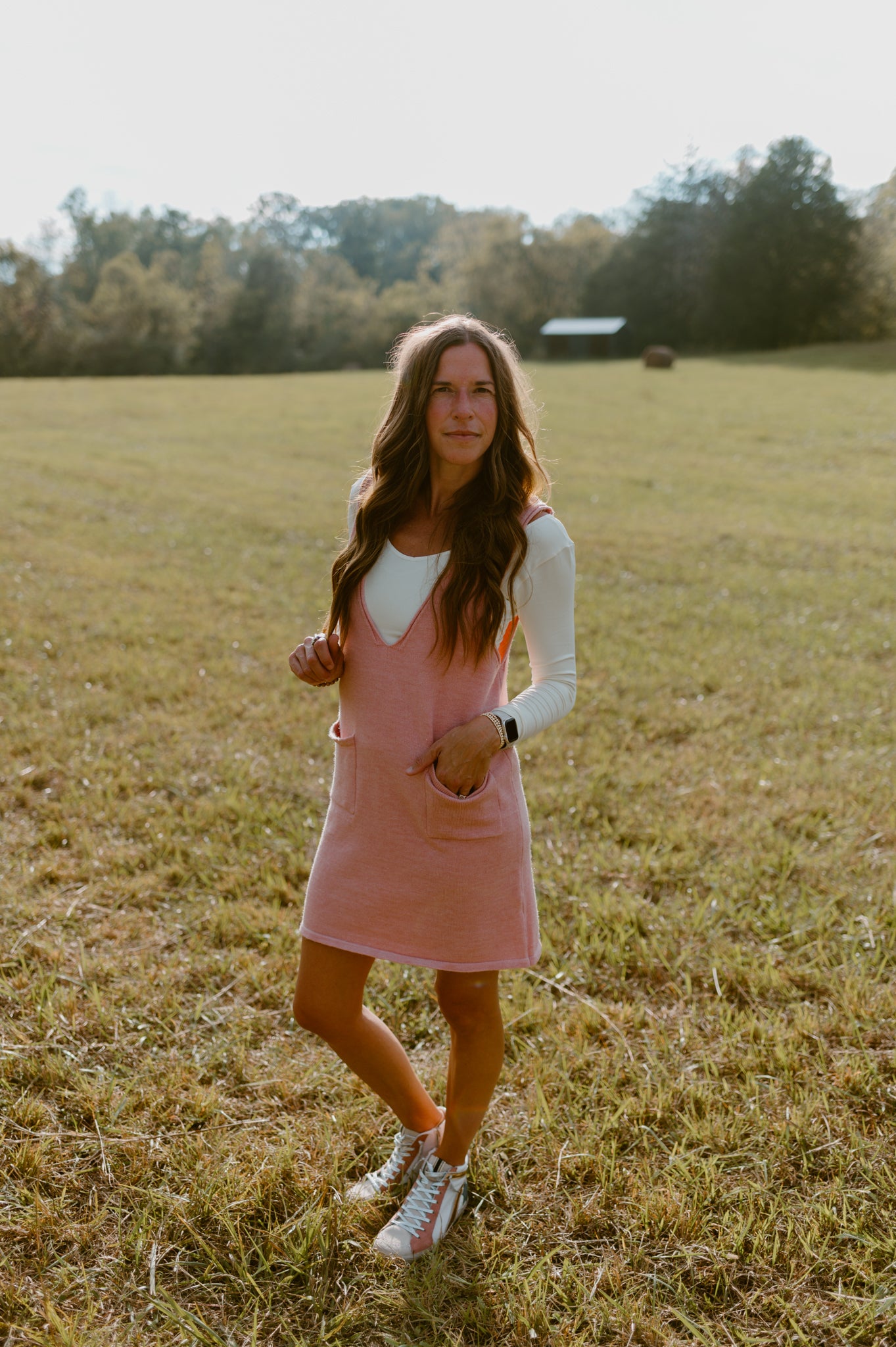 Pretty in Pink Pinafore Jumper