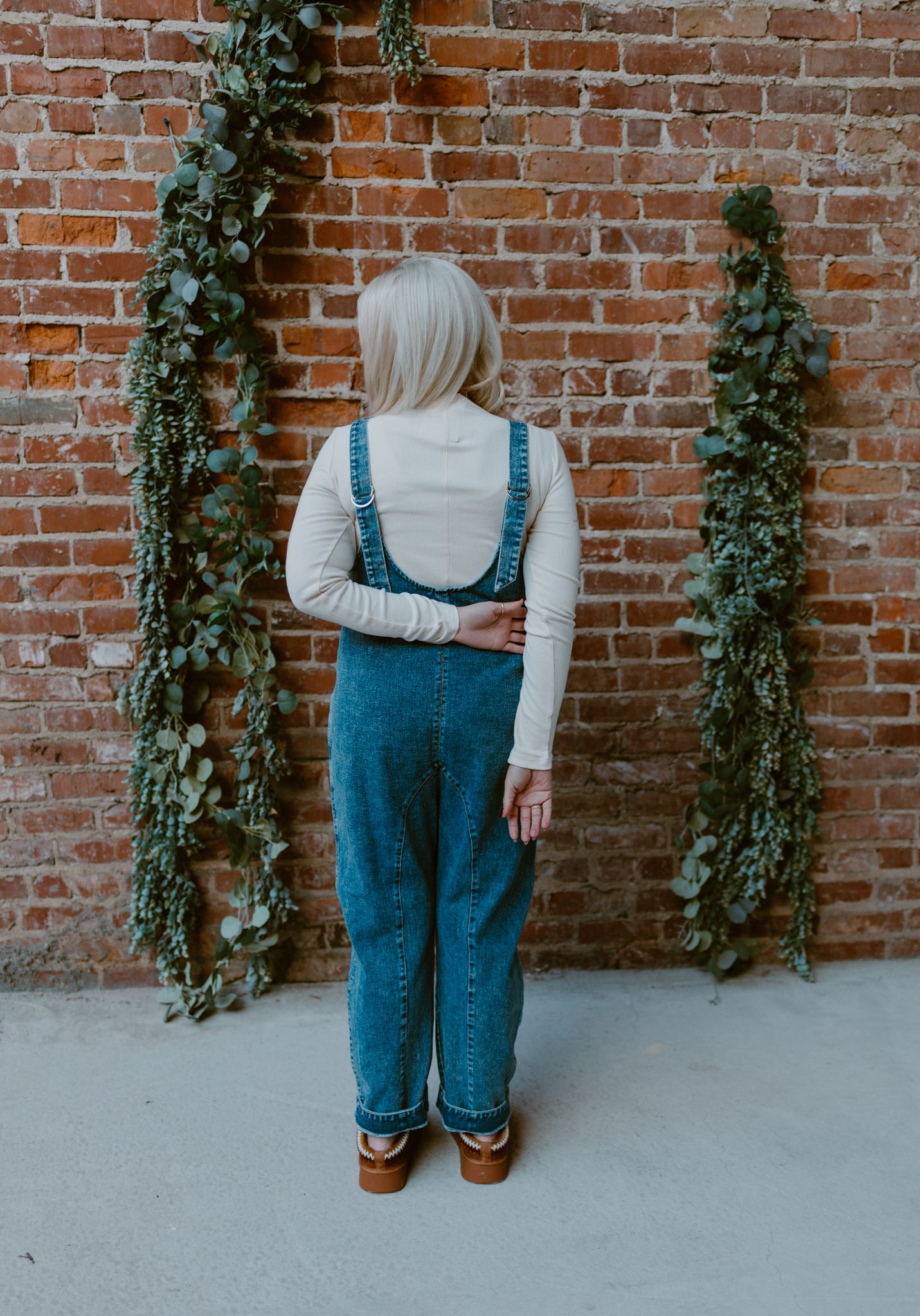 Denim Jumpsuit Relaxed Fit with Harem Pants