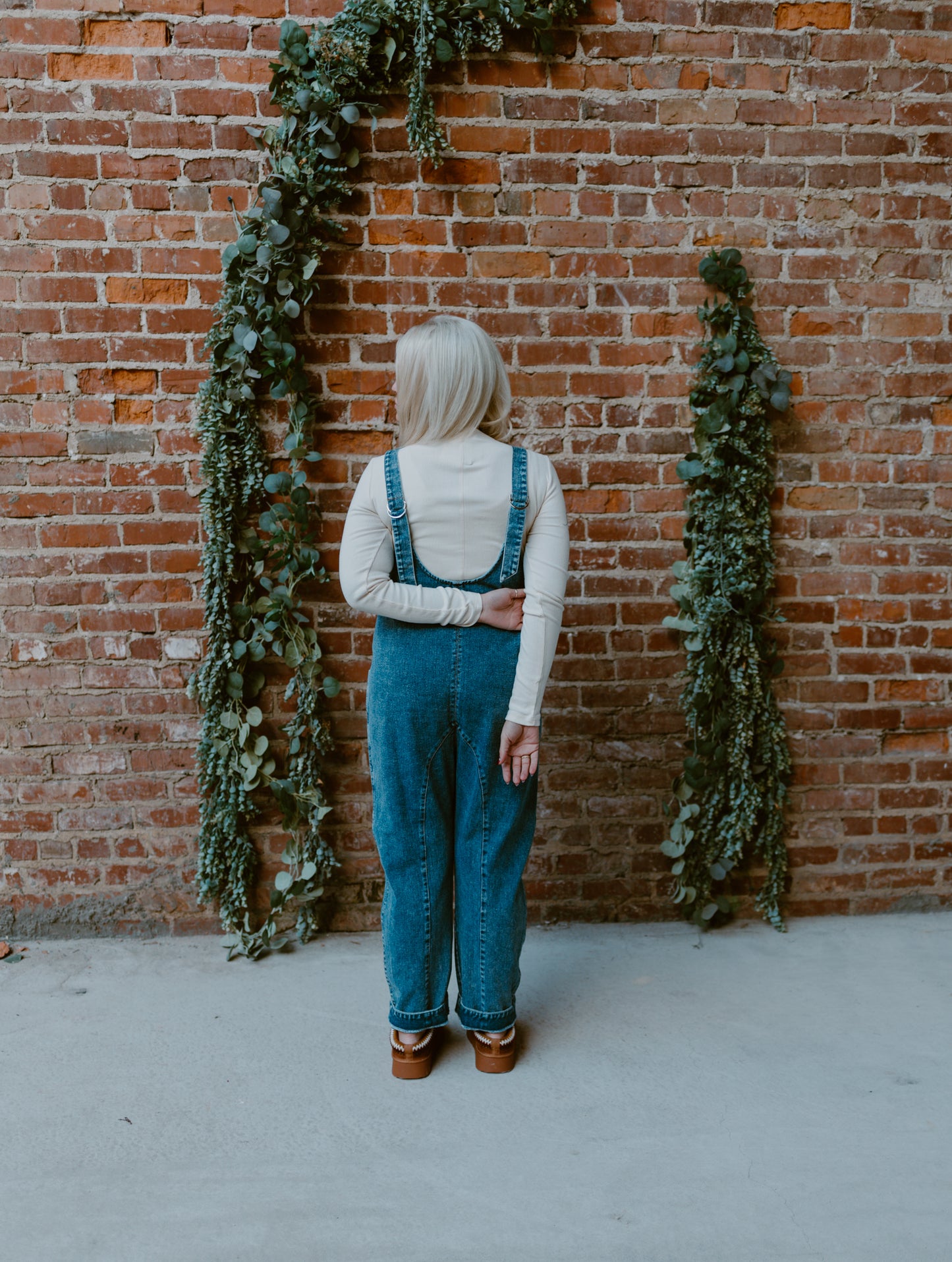 Denim Jumpsuit Relaxed Fit with Harem Pants