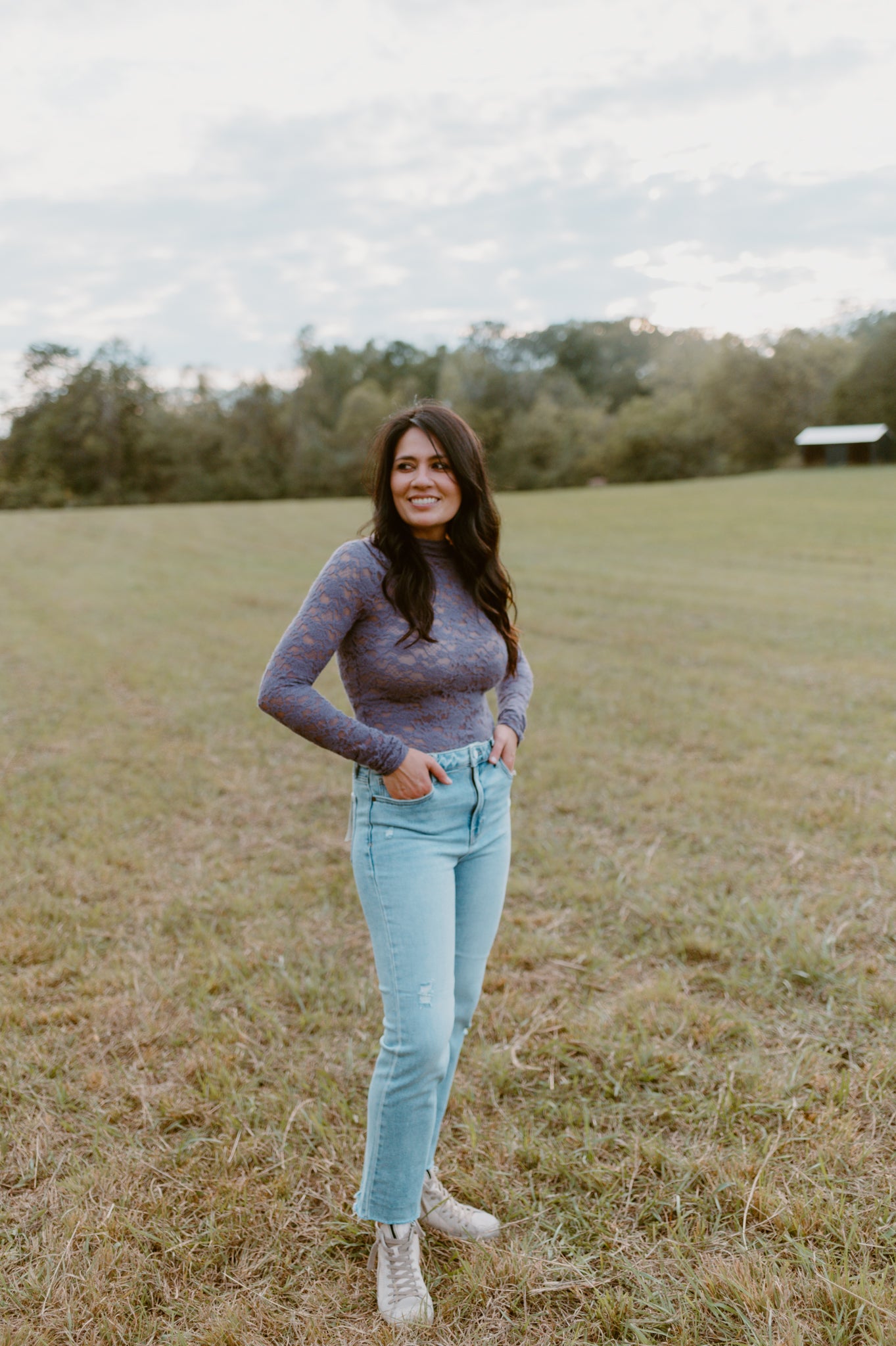 Purple Lace Long Sleeve