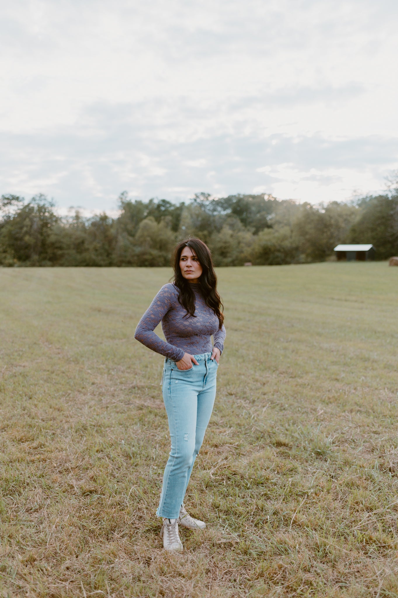 Purple Lace Long Sleeve