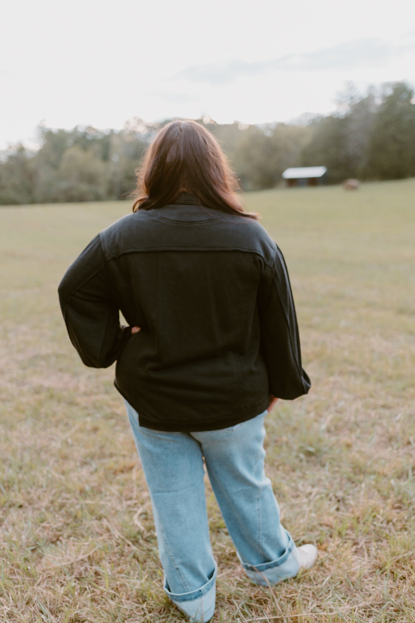 Cozy Button Front Jacket | Black