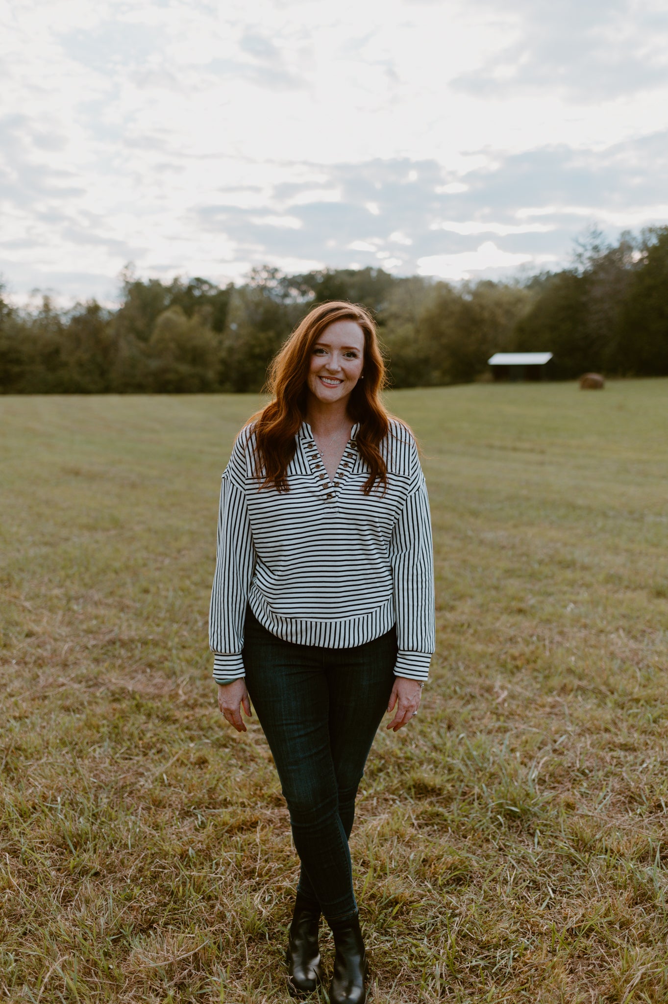 Bonfire Stripes Pullover