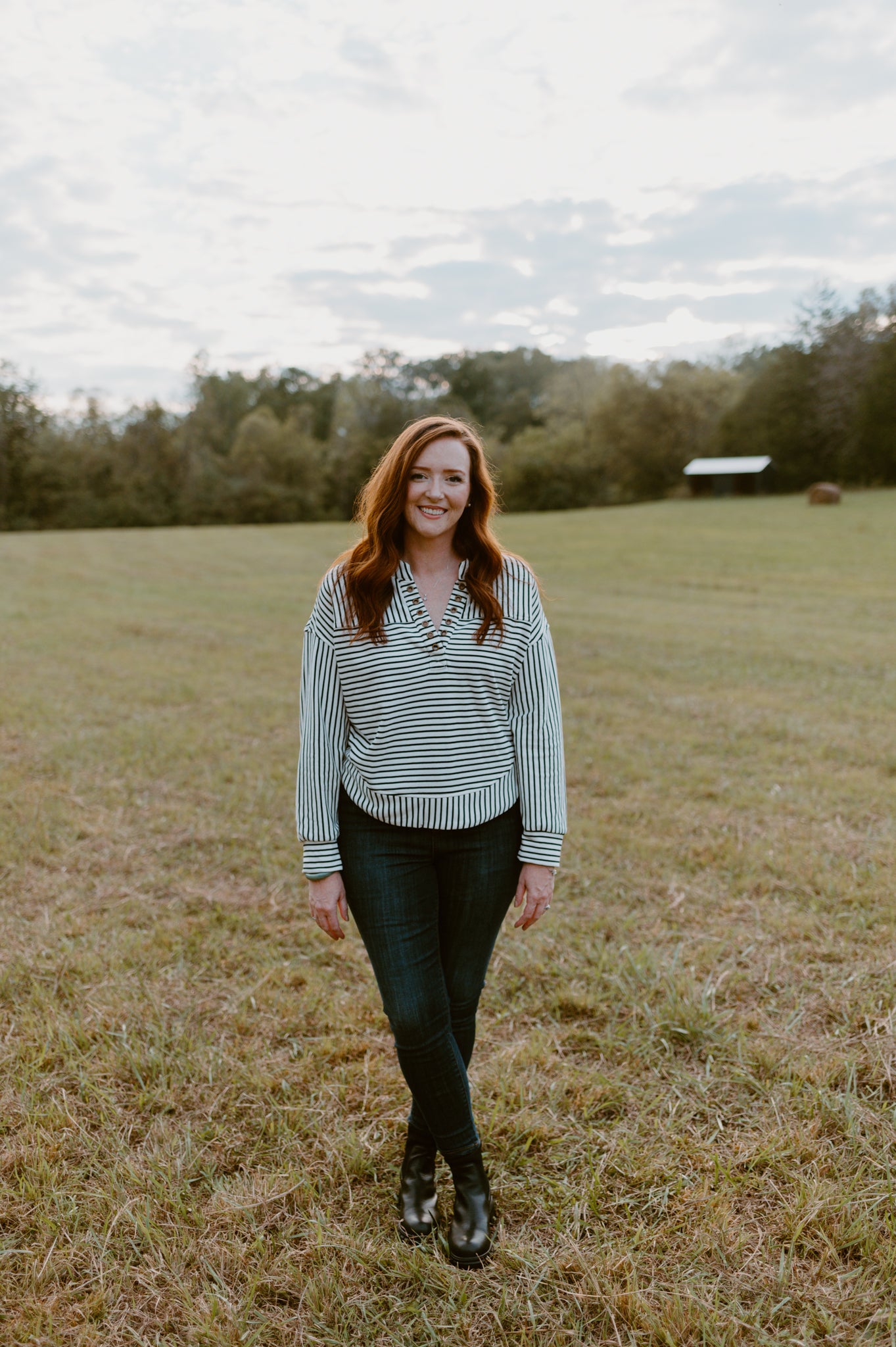 Bonfire Stripes Pullover