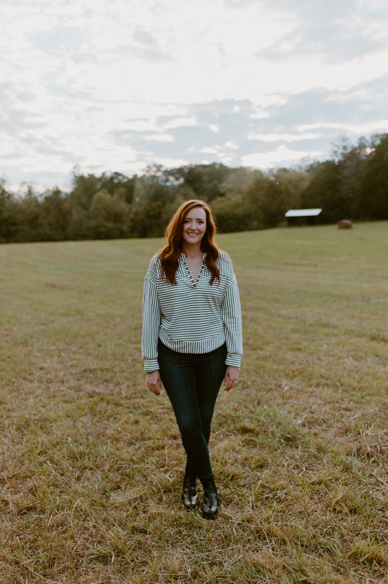 Bonfire Stripes Pullover