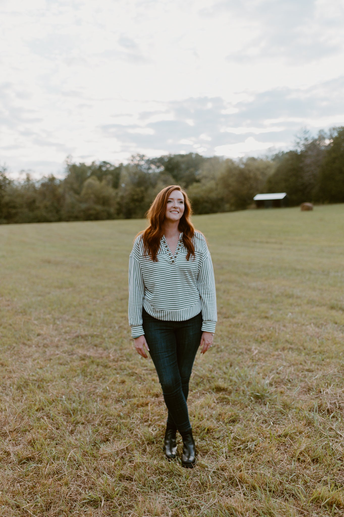 Bonfire Stripes Pullover