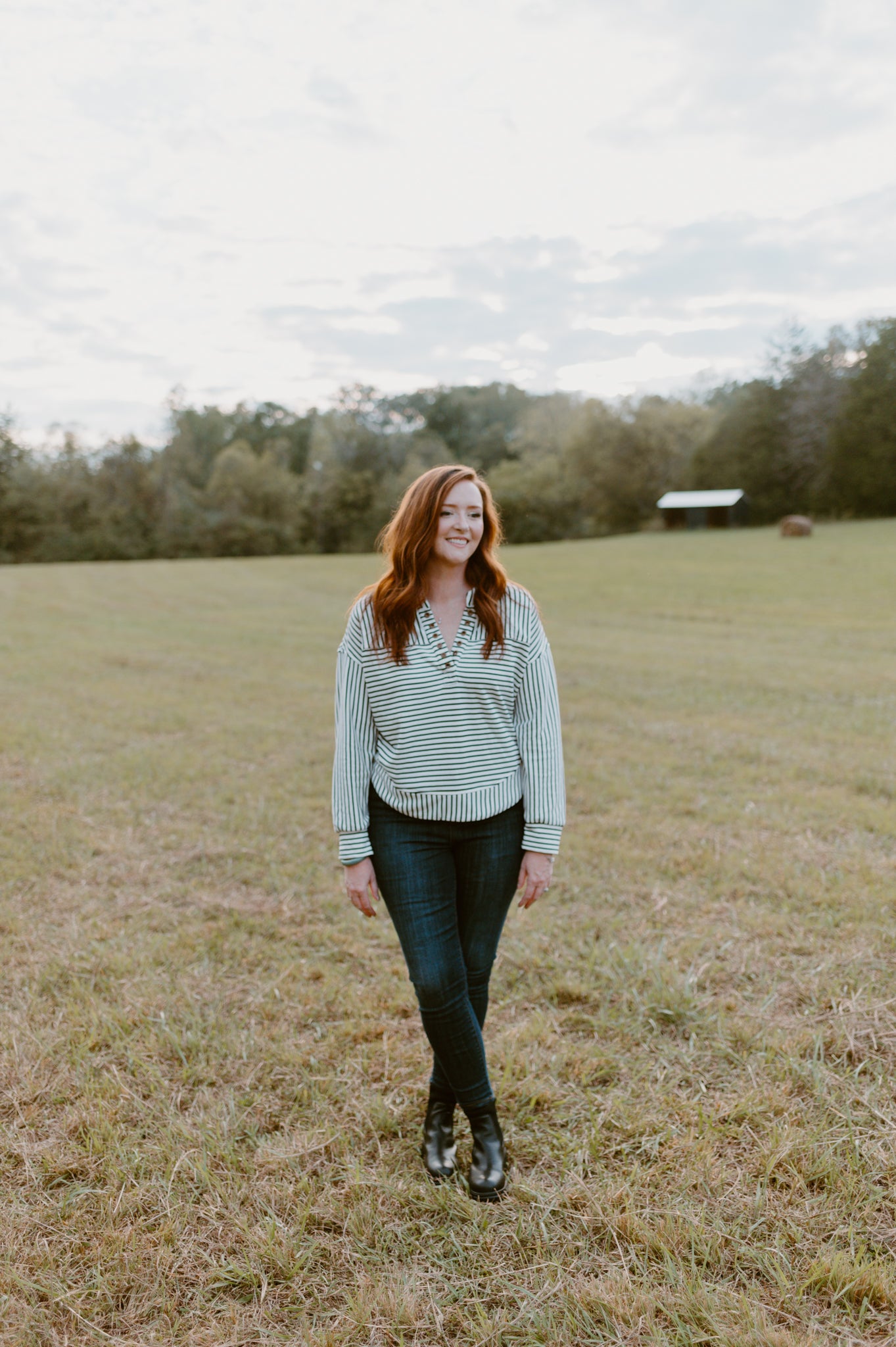 Bonfire Stripes Pullover