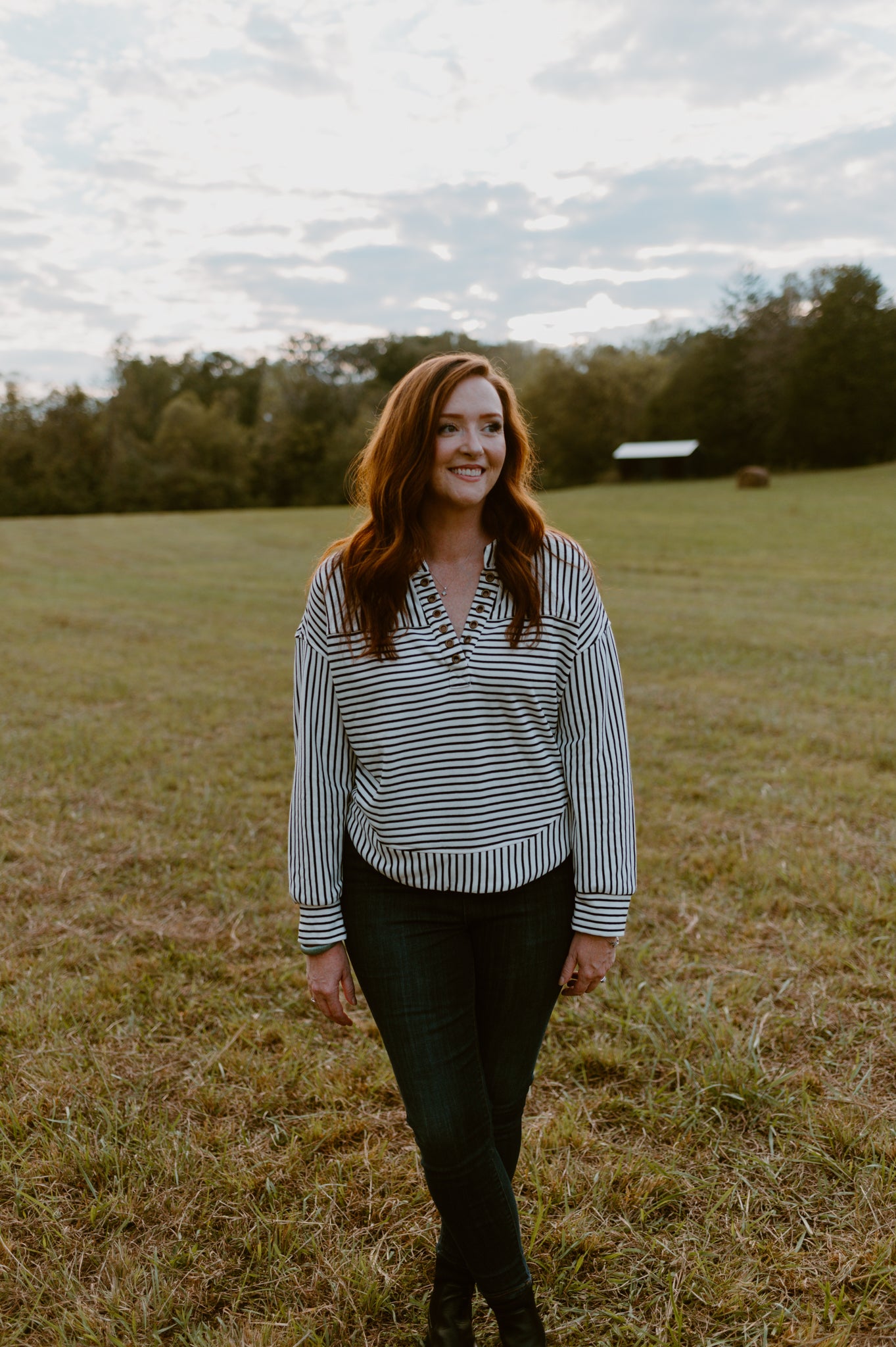 Bonfire Stripes Pullover