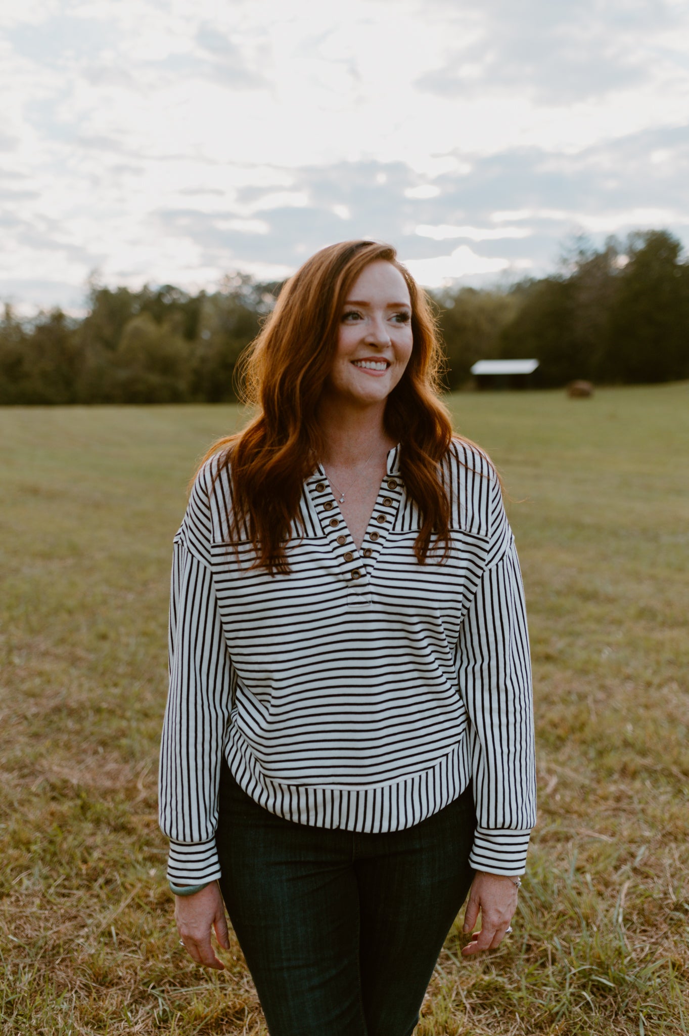 Bonfire Stripes Pullover