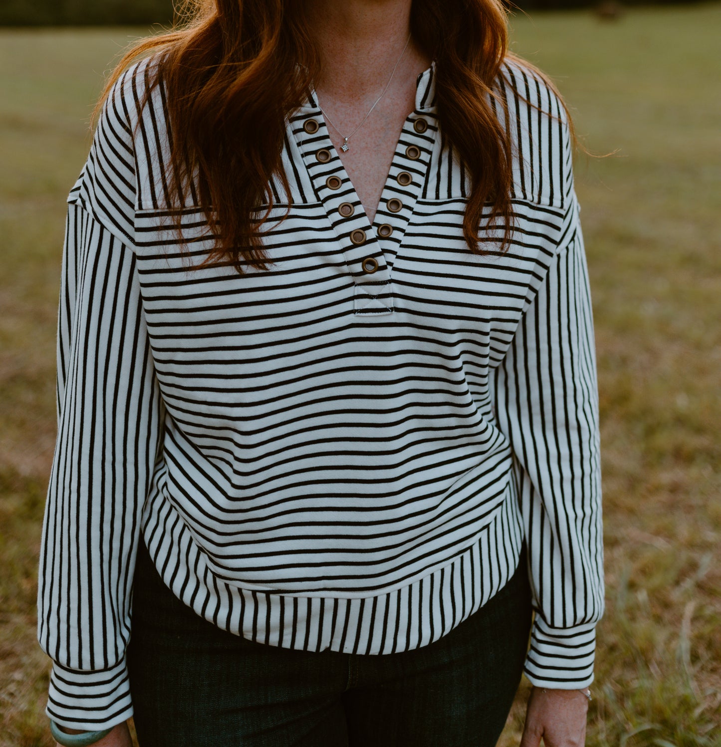 Bonfire Stripes Pullover