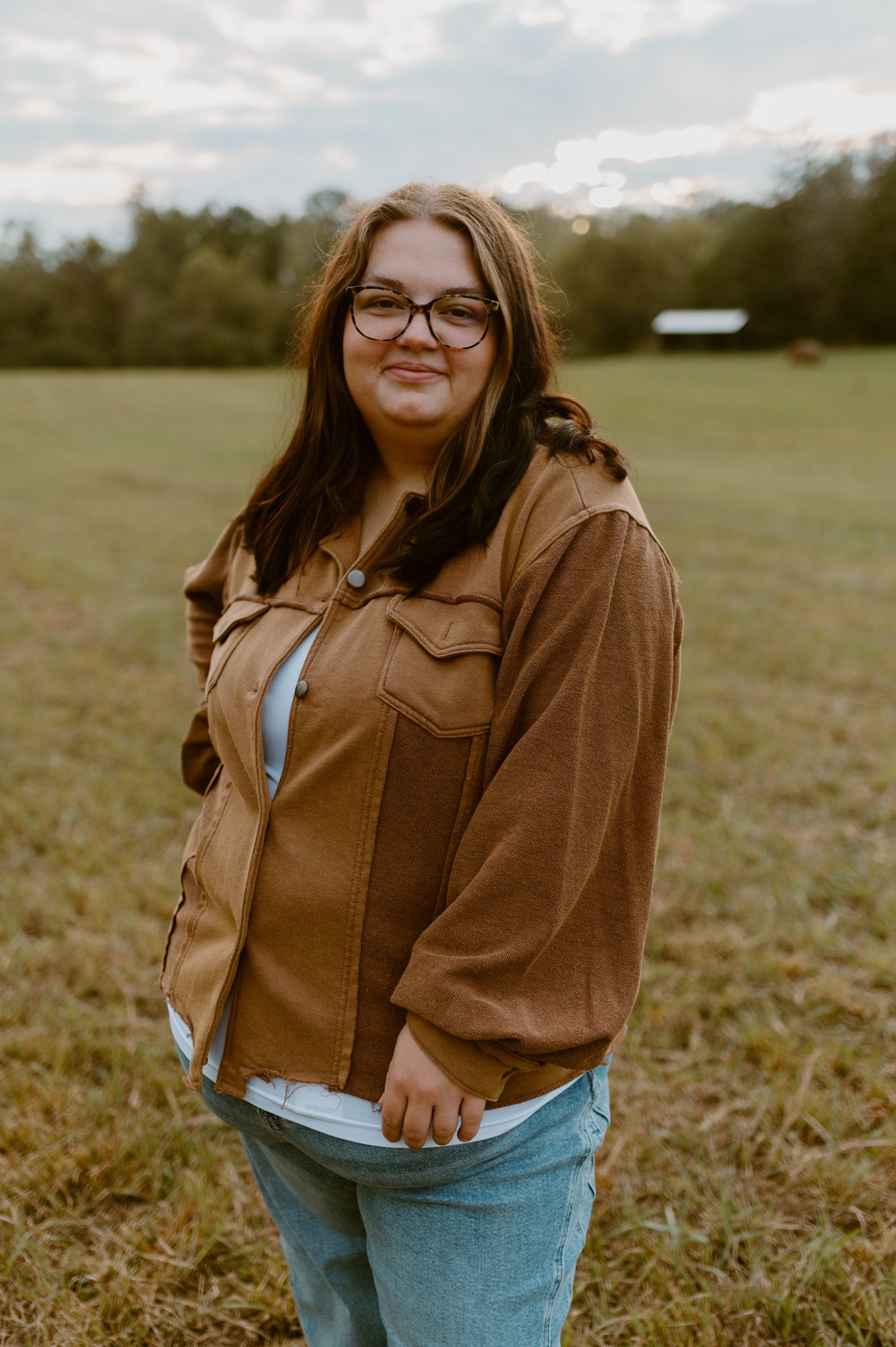 Cozy Button Front Jacket | Camel