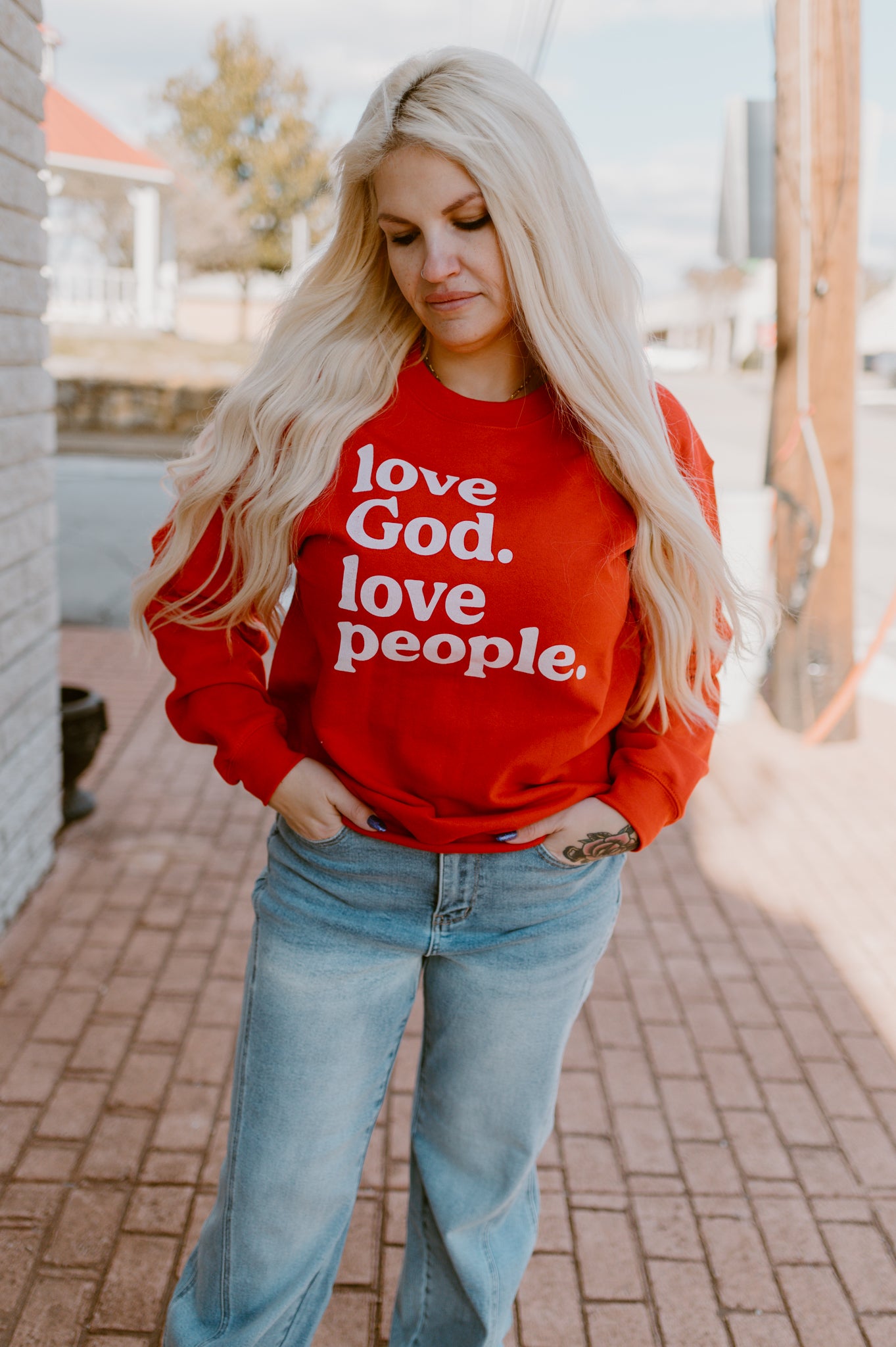 Love God. Love People Sweatshirt