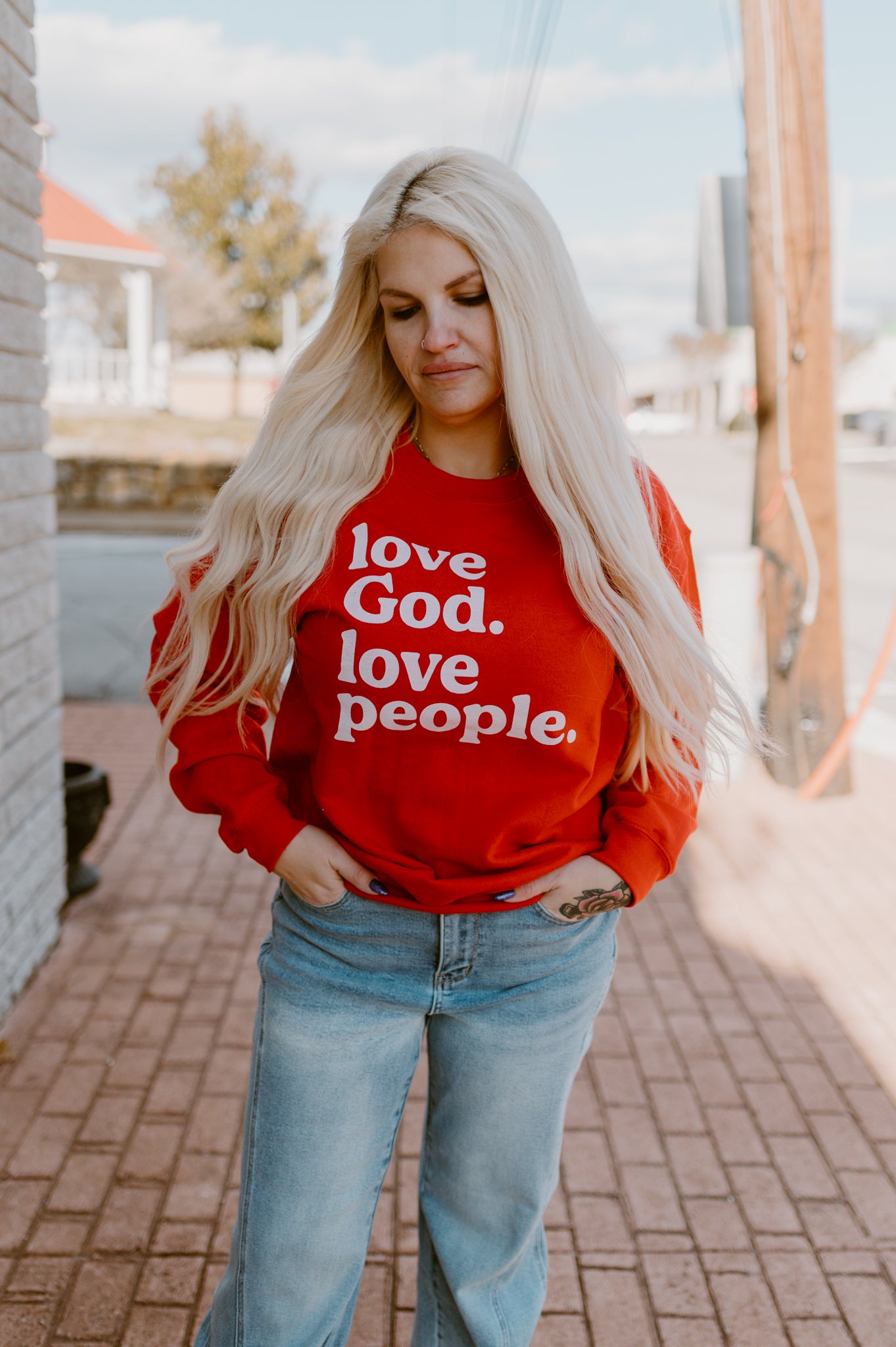 Love God. Love People Sweatshirt