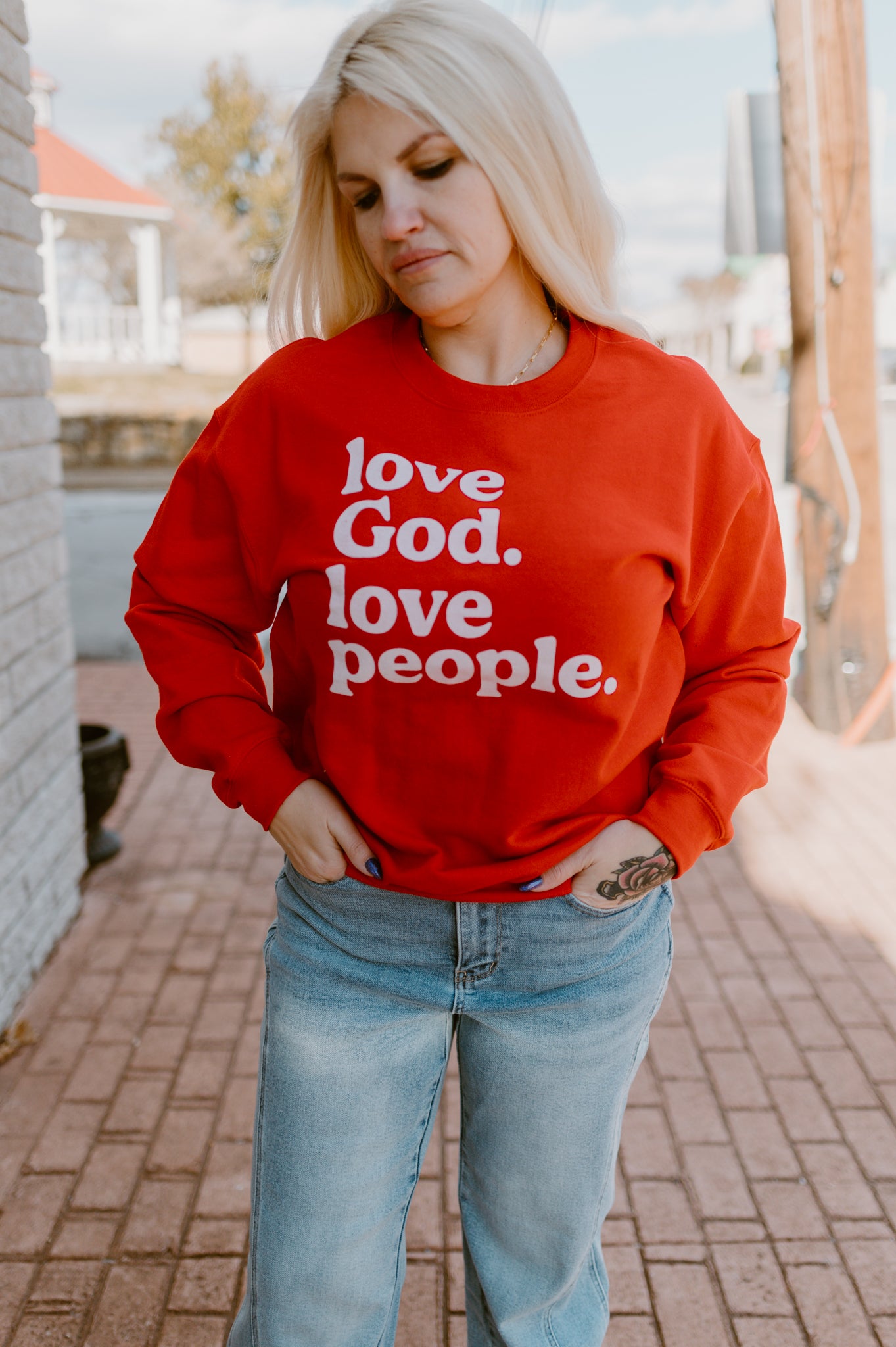 Love God. Love People Sweatshirt