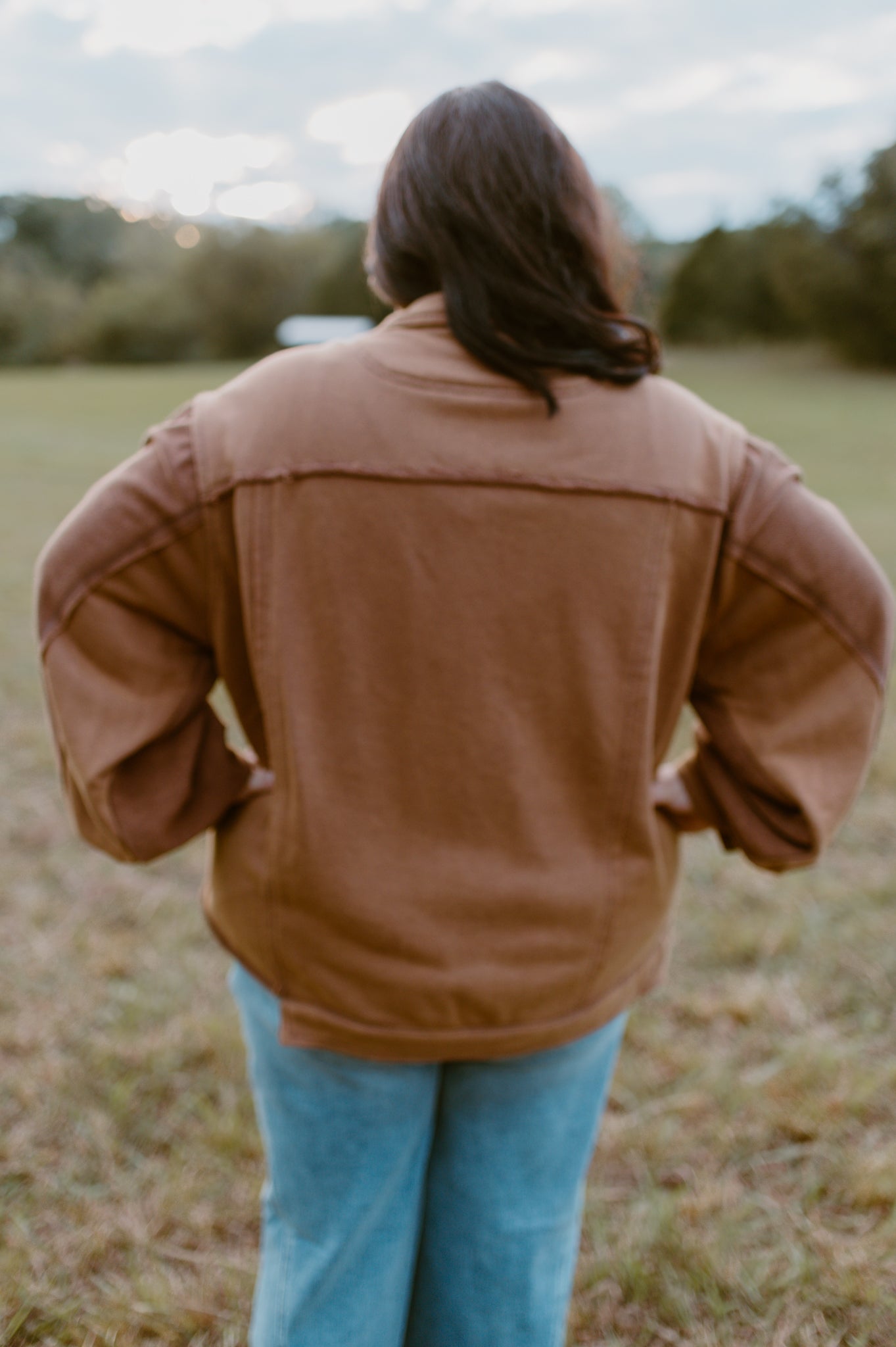 Cozy Button Front Jacket | Camel