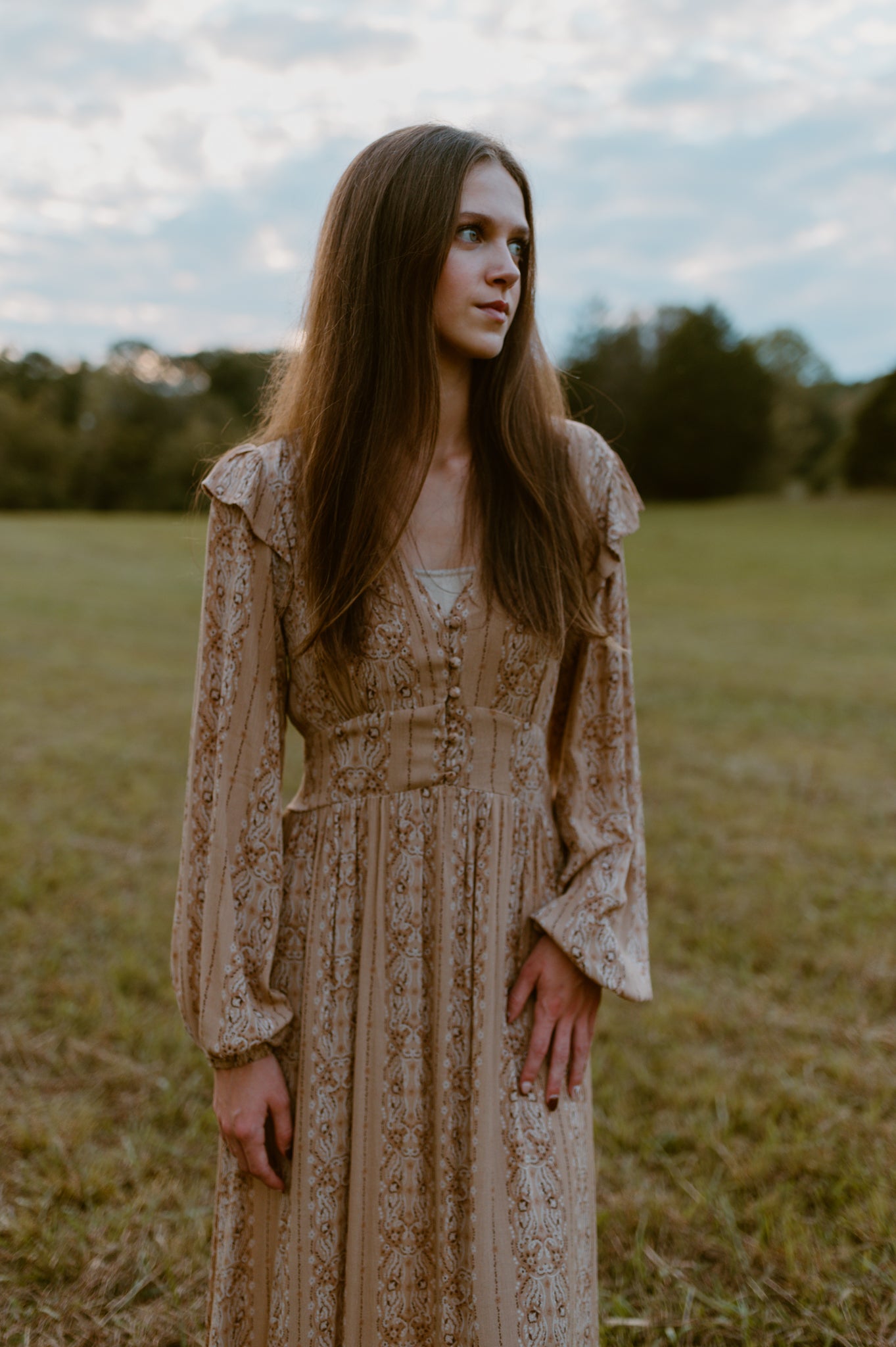 Picture Perfect Smocked Paisley Dress