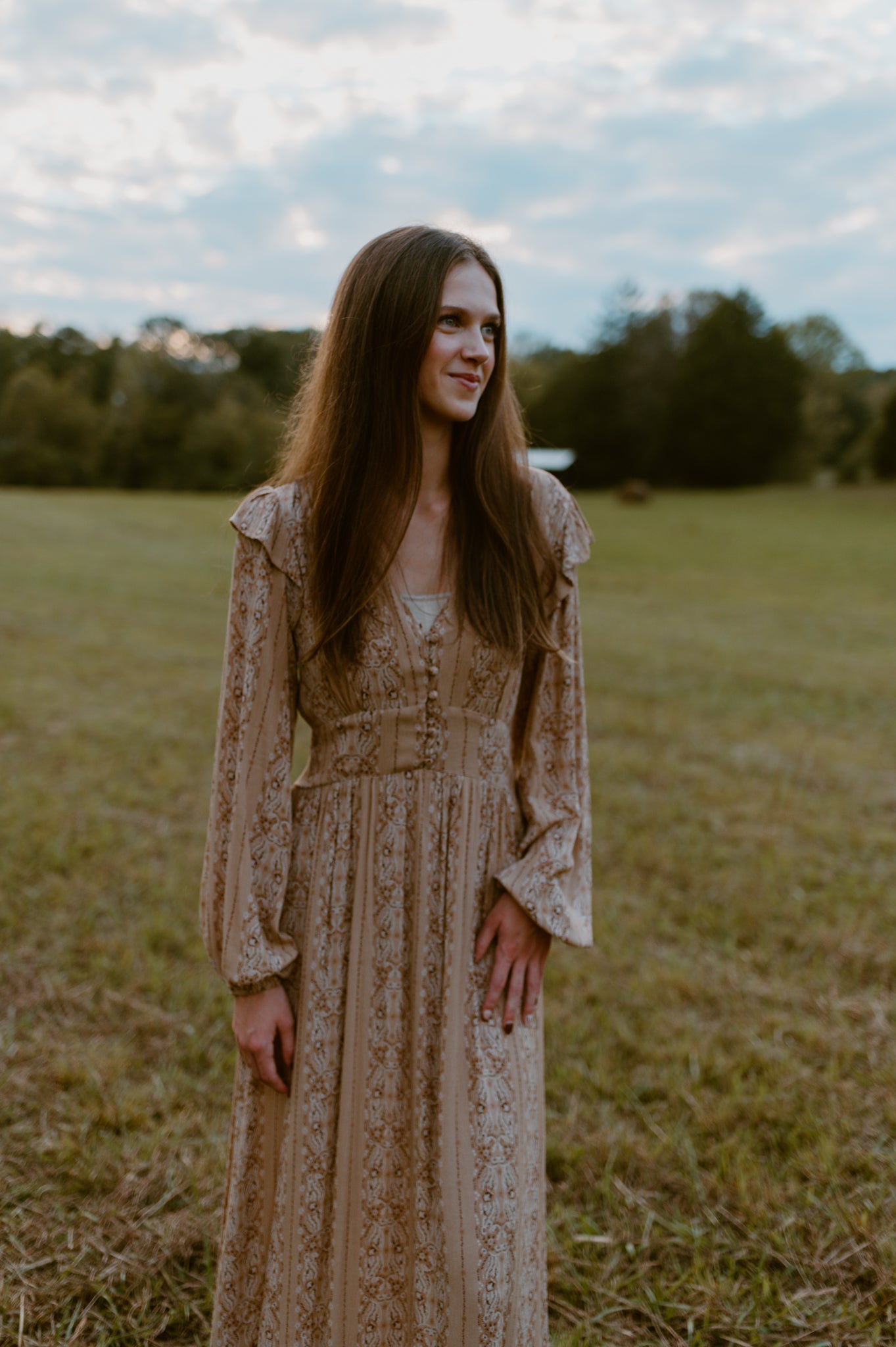 Picture Perfect Smocked Paisley Dress