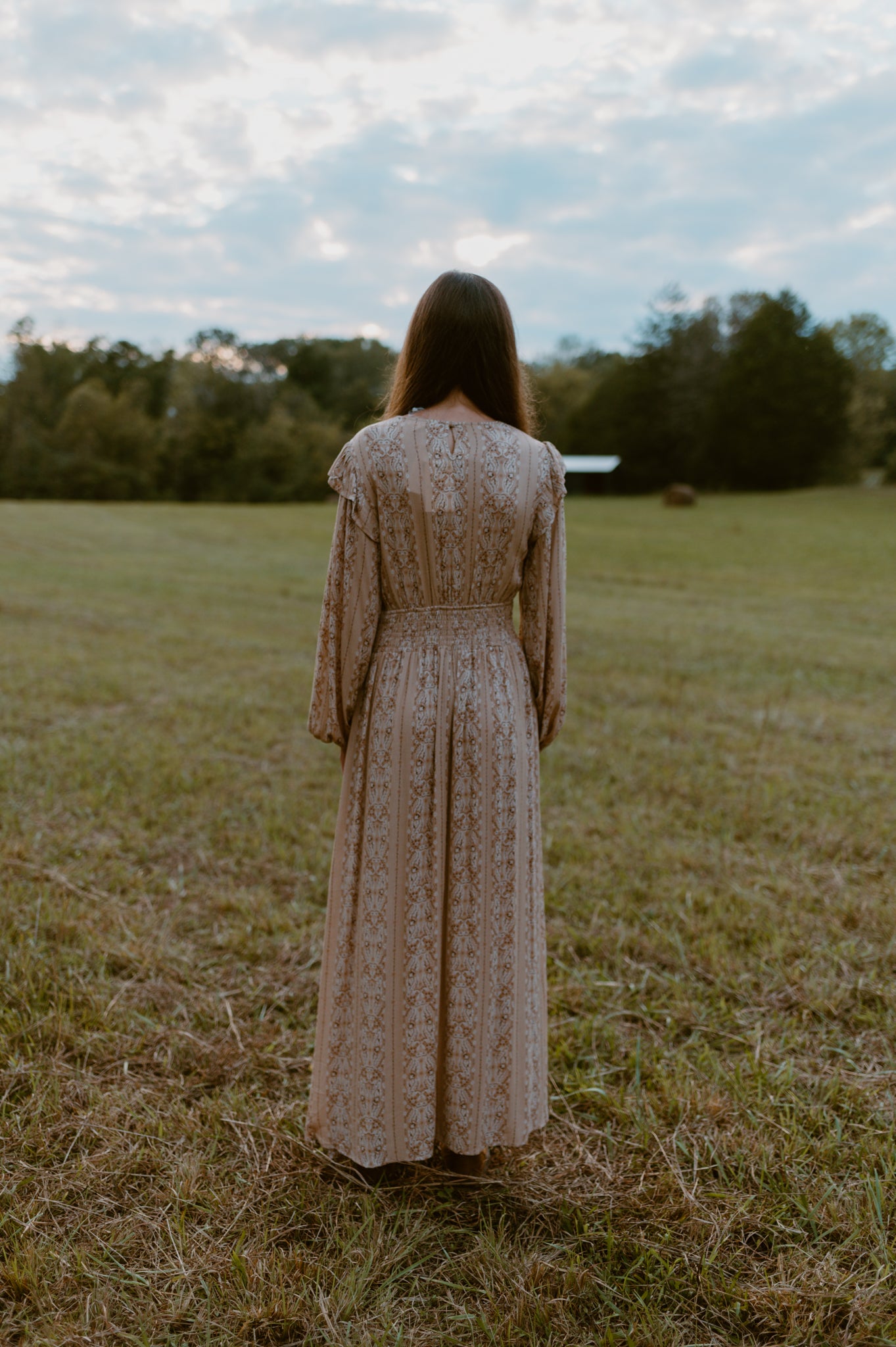 Picture Perfect Smocked Paisley Dress