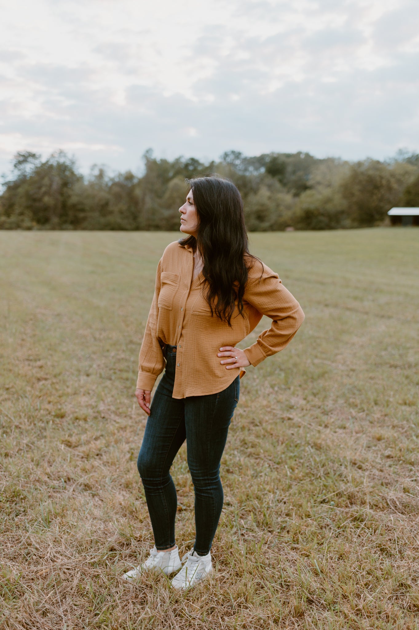 Dreaming of Fall Blouse-Camel