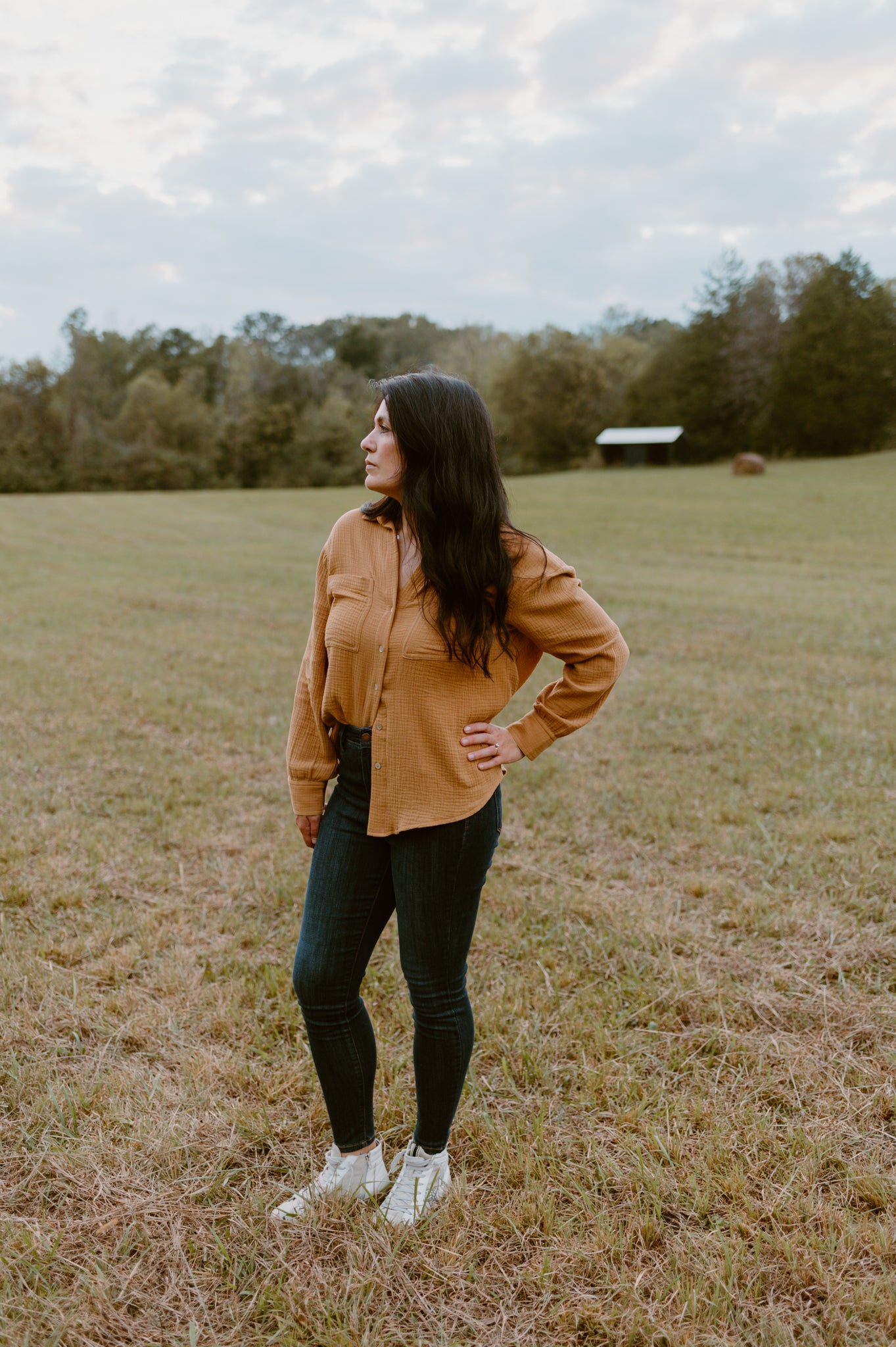 Dreaming of Fall Blouse-Camel