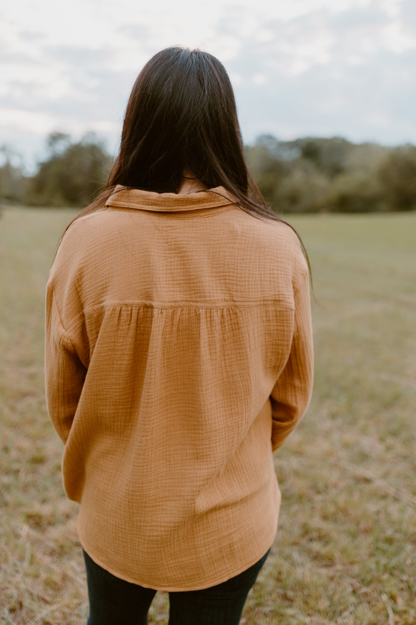 Dreaming of Fall Blouse-Camel