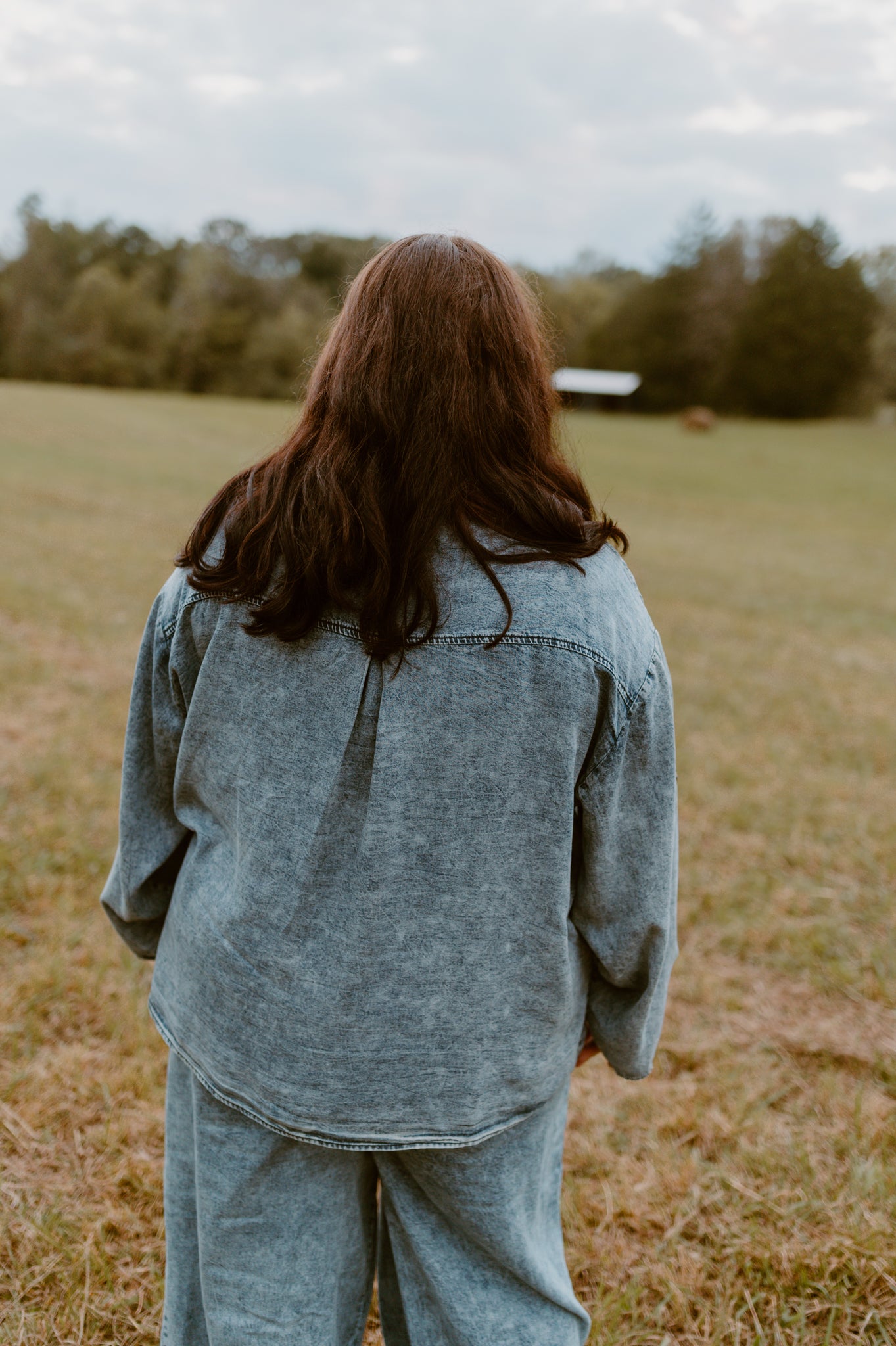 Oversized Denim Button Down