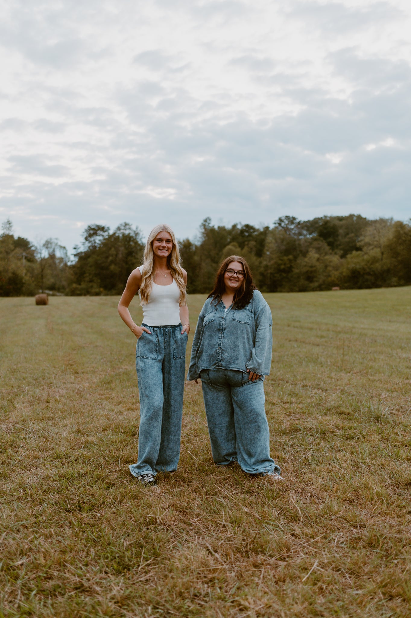 Denim Wide Leg Pant