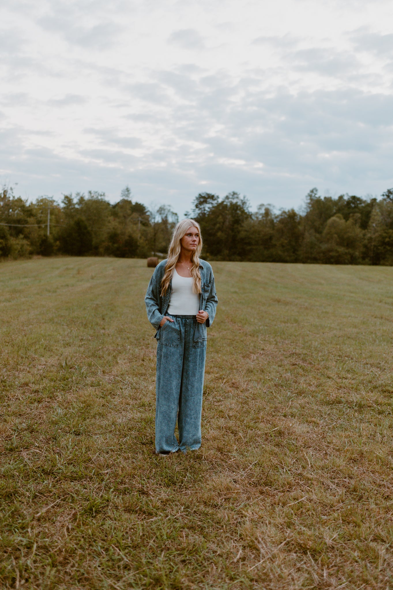 Oversized Denim Button Down