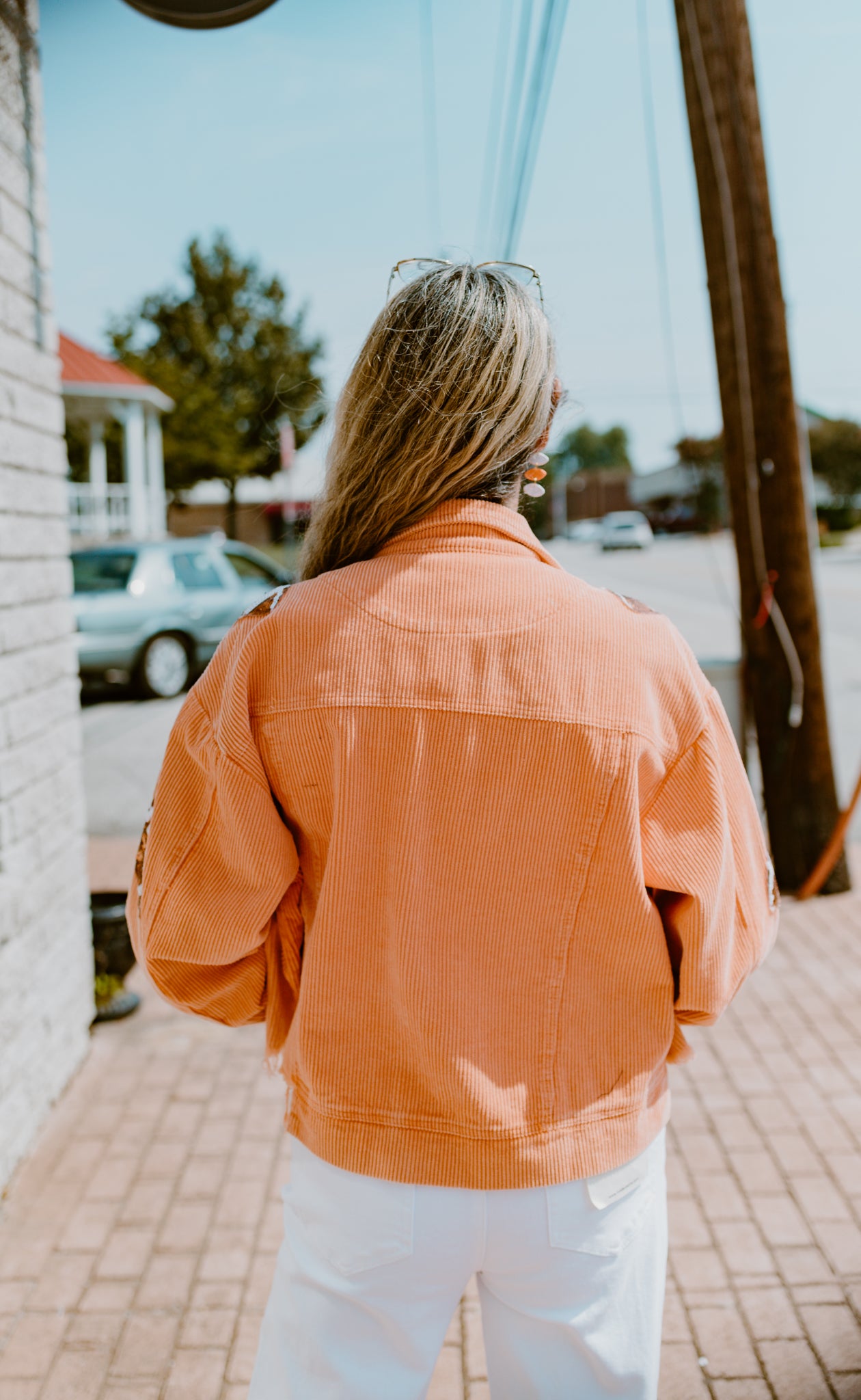 Cropped Football Shacket