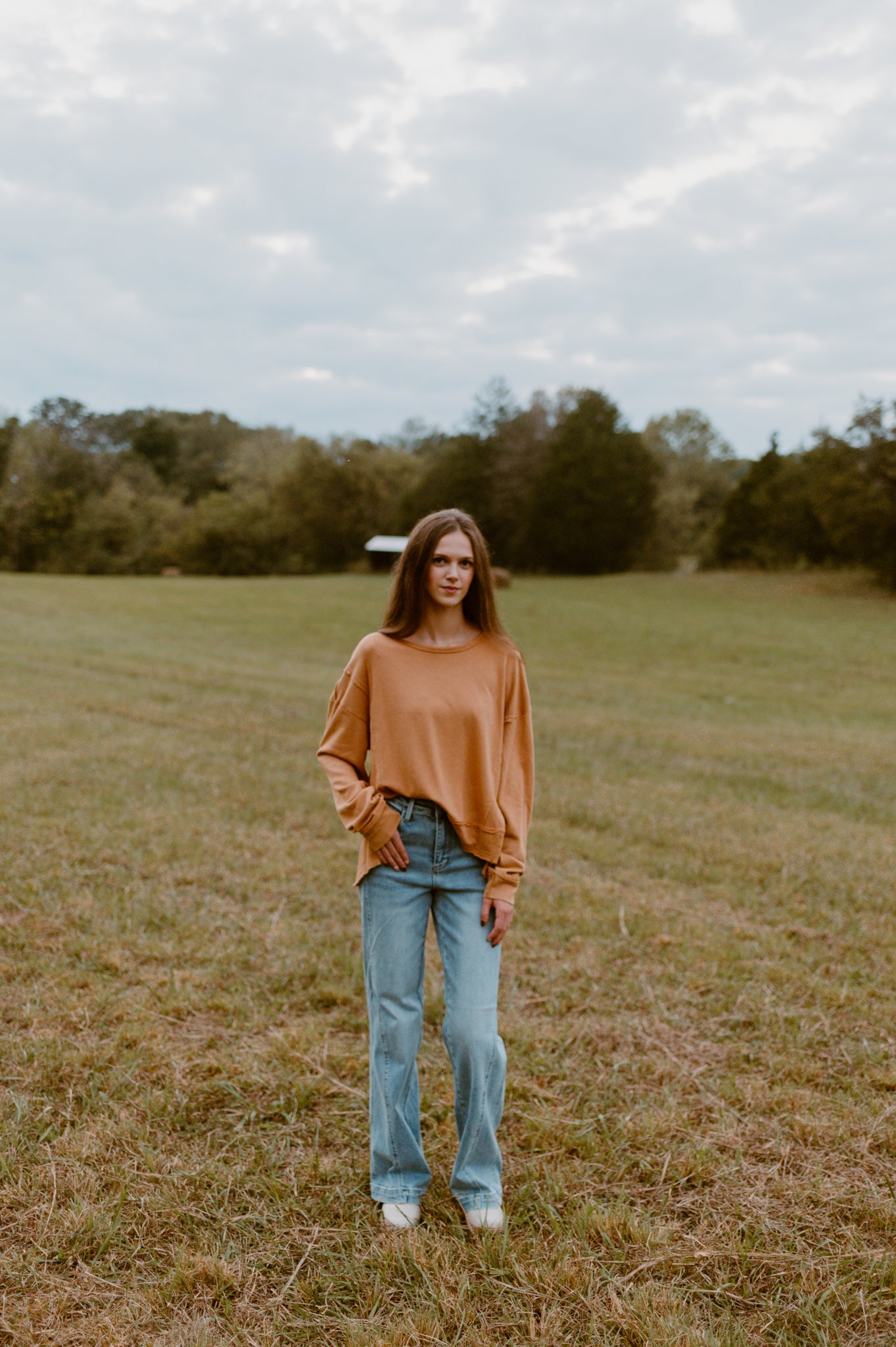 Washed Pullover | Burnt Sienna