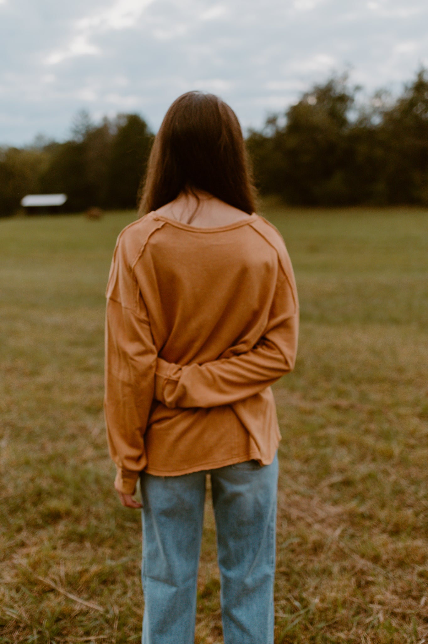 Washed Pullover | Burnt Sienna