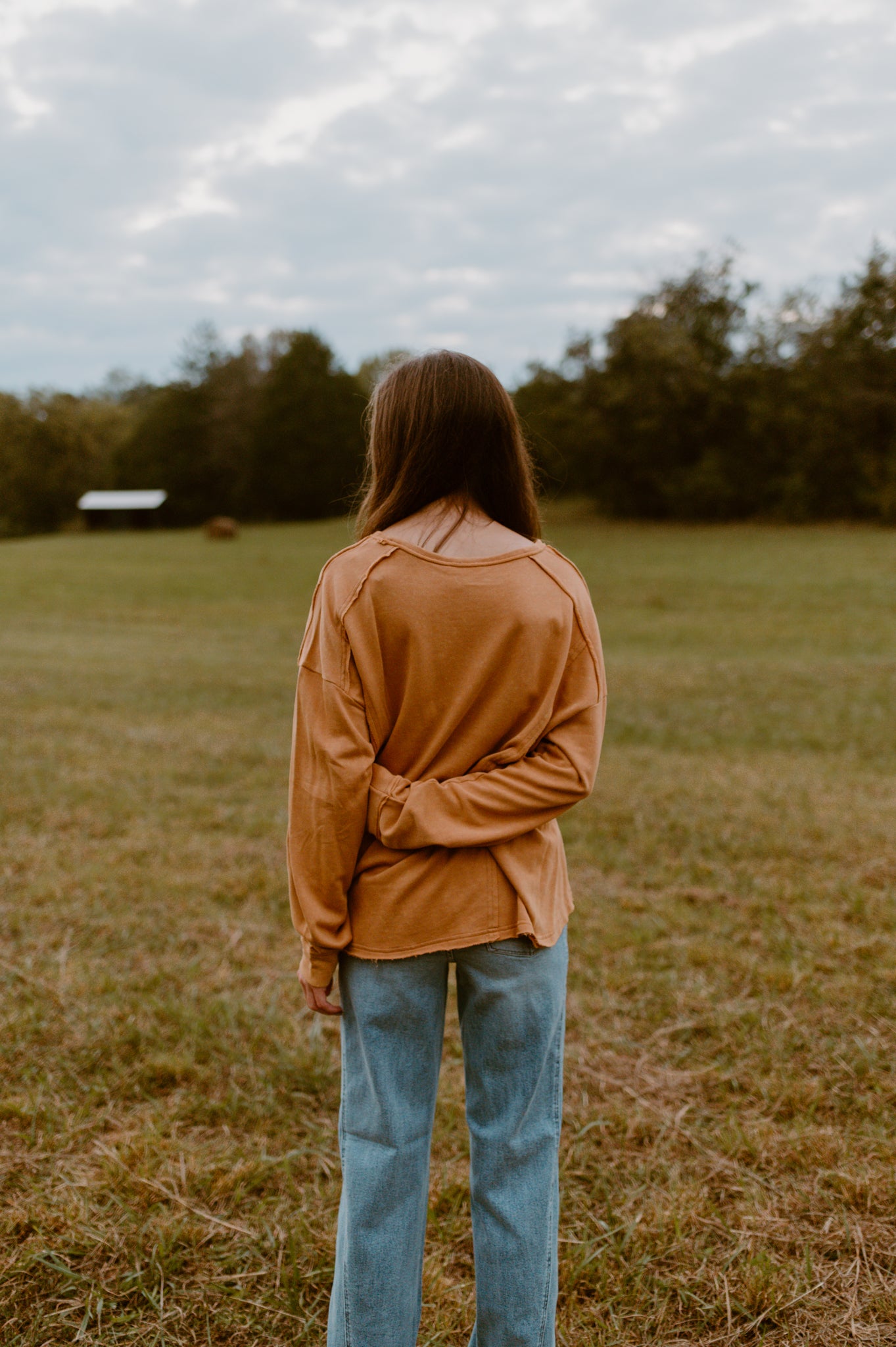 Washed Pullover | Burnt Sienna