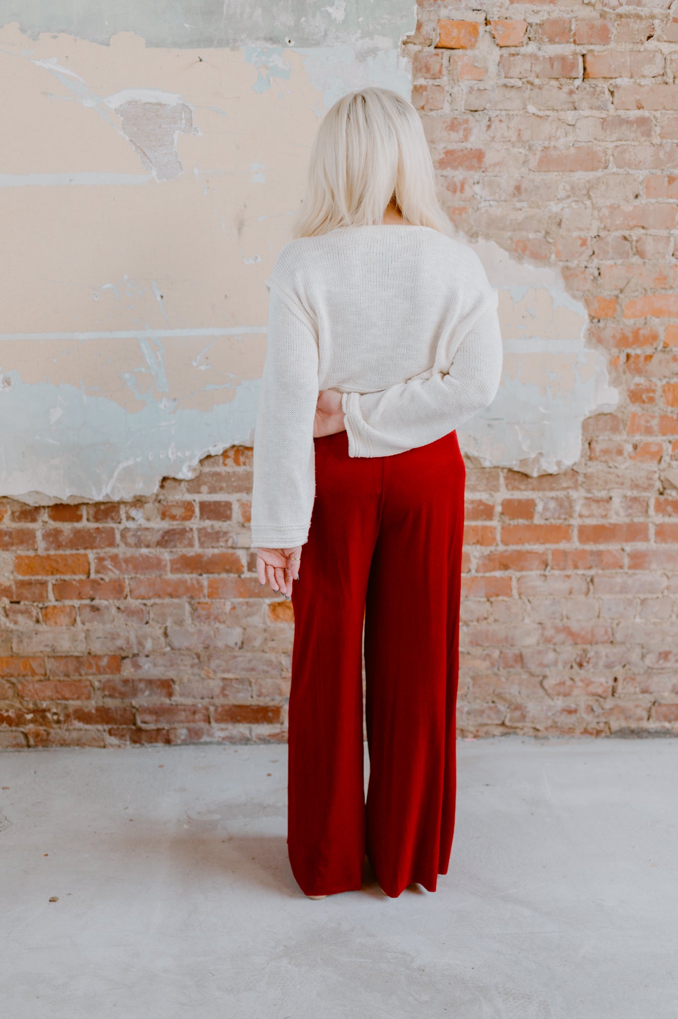 Red Velvet Pants