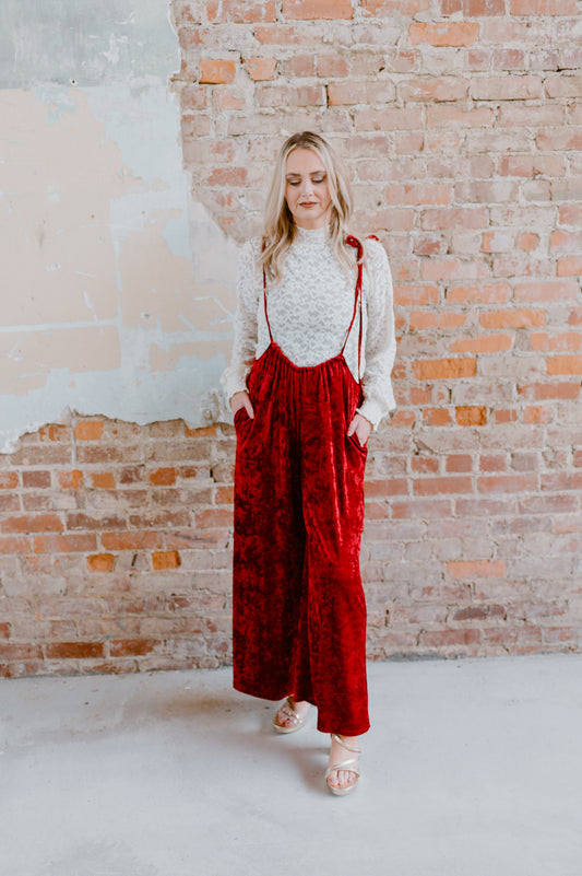 Crushed Velvet Holiday Jumper