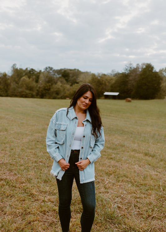 All the Things Oversized Denim Shacket