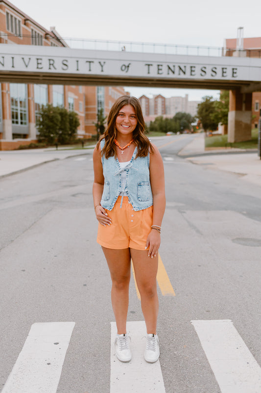 The Tailgate Cotton Poplin Shorts | Tennessee Orange