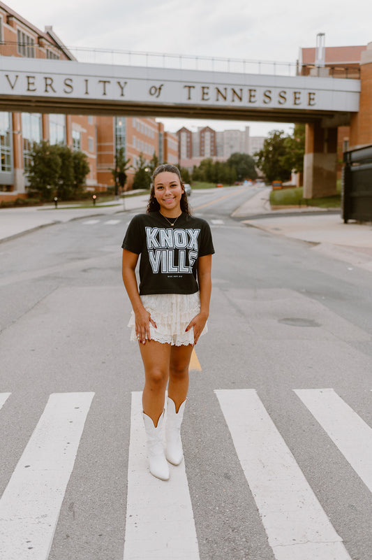 Knoxville Crop Tee | Black