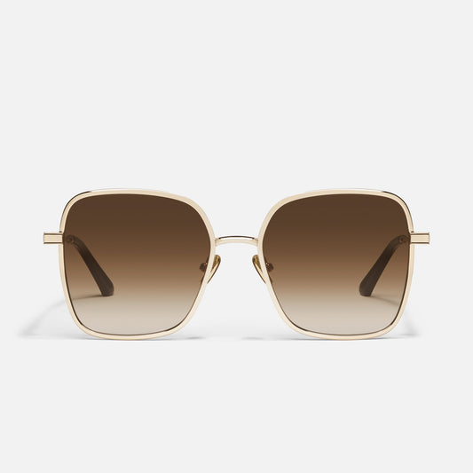 5th Ave Quay Eyewear | Gold/Brown